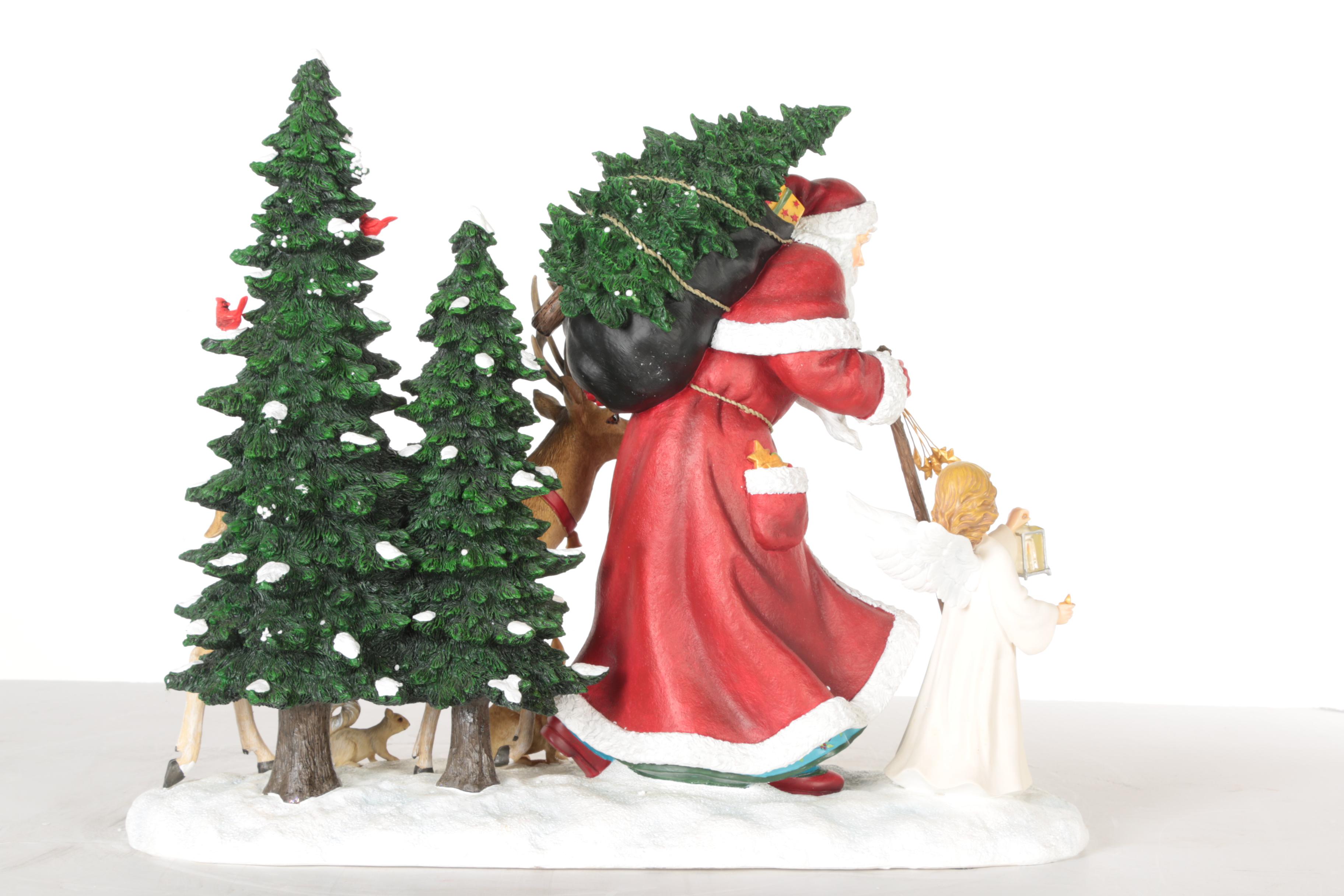 Pipka Santas "Guiding Light Santa" Holiday Display