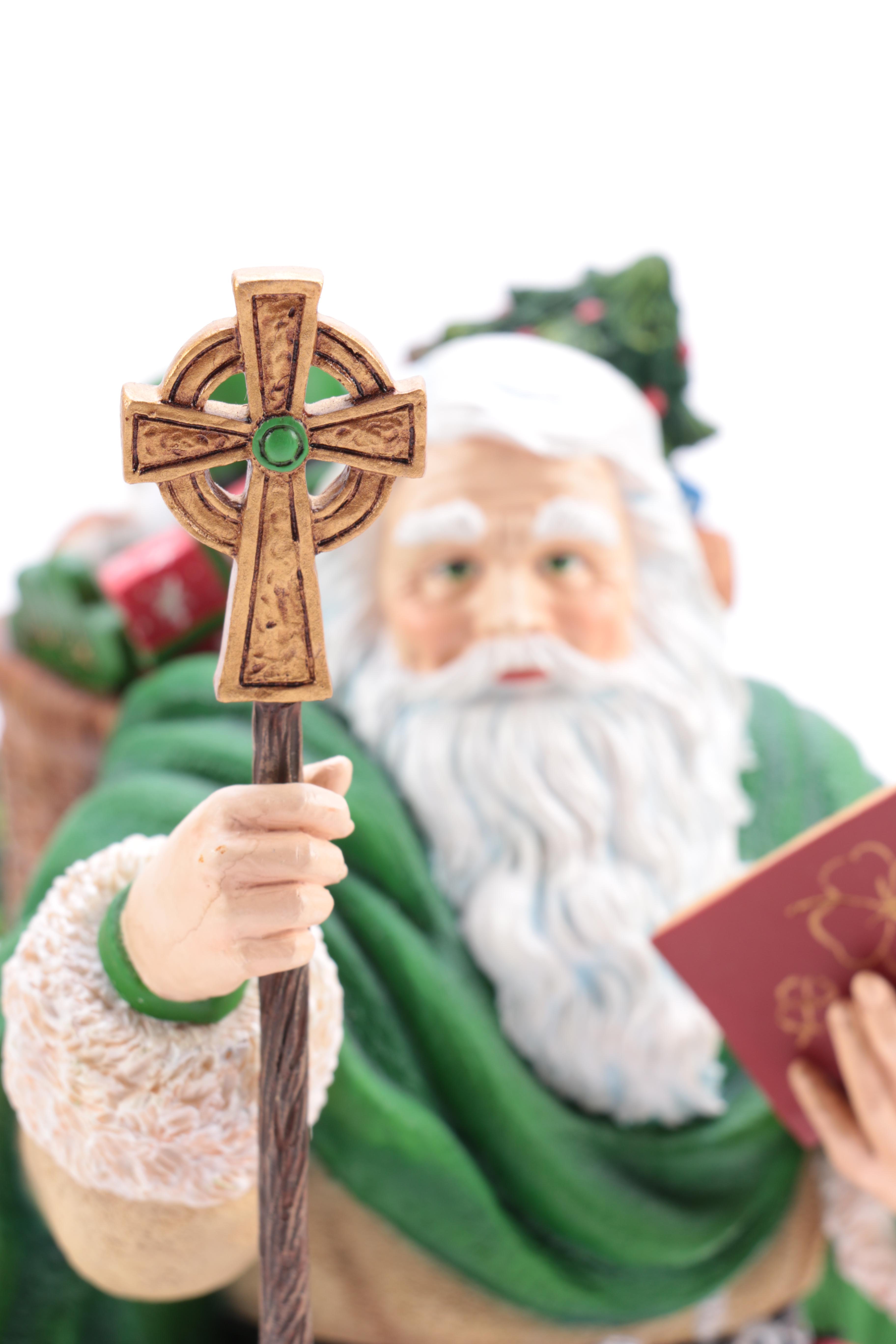 Pipka Limited Edition "Father Christmas of Ireland" and  "The Irish Santa" Figurines