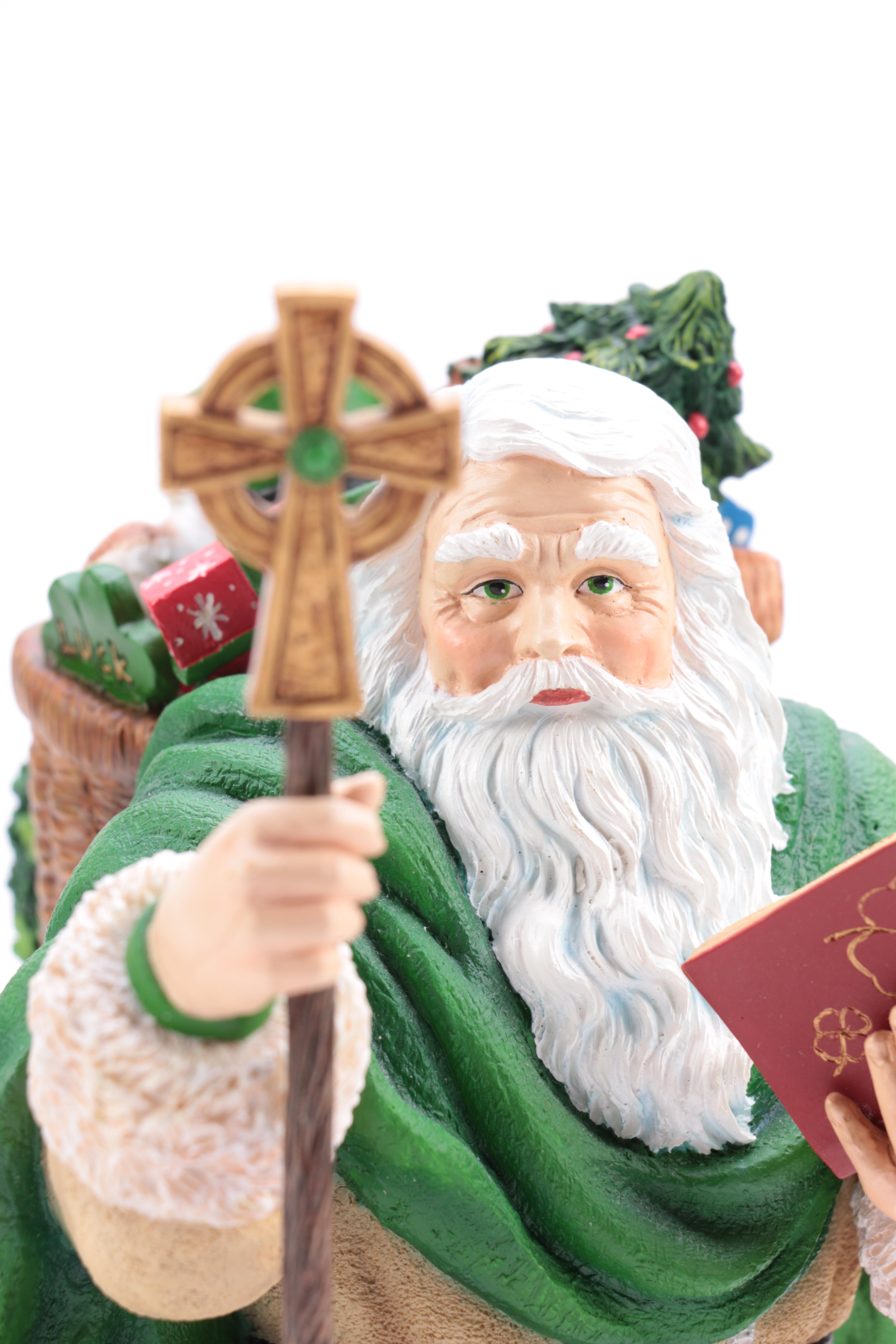 Pipka Limited Edition "Father Christmas of Ireland" and  "The Irish Santa" Figurines