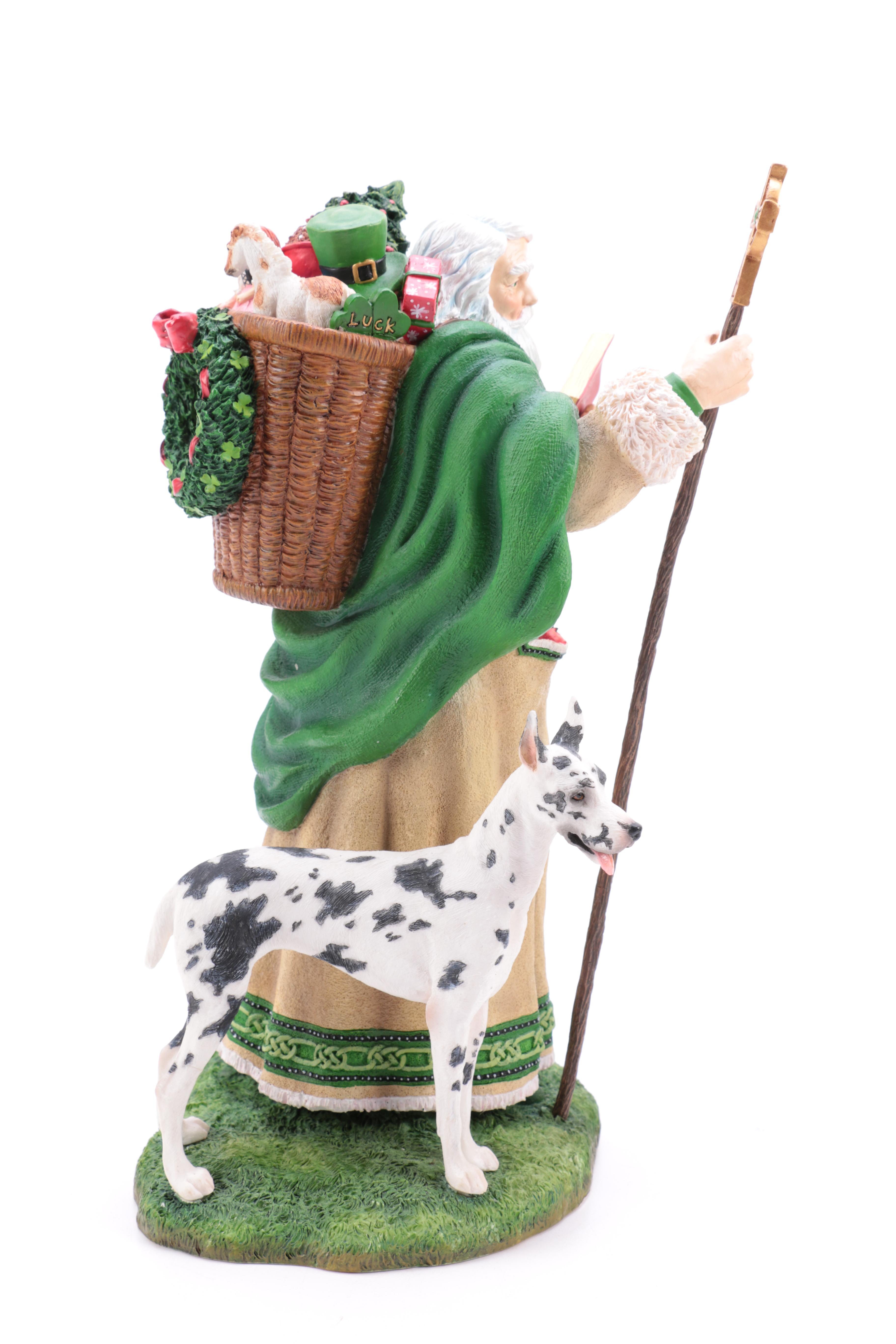 Pipka Limited Edition "Father Christmas of Ireland" and  "The Irish Santa" Figurines