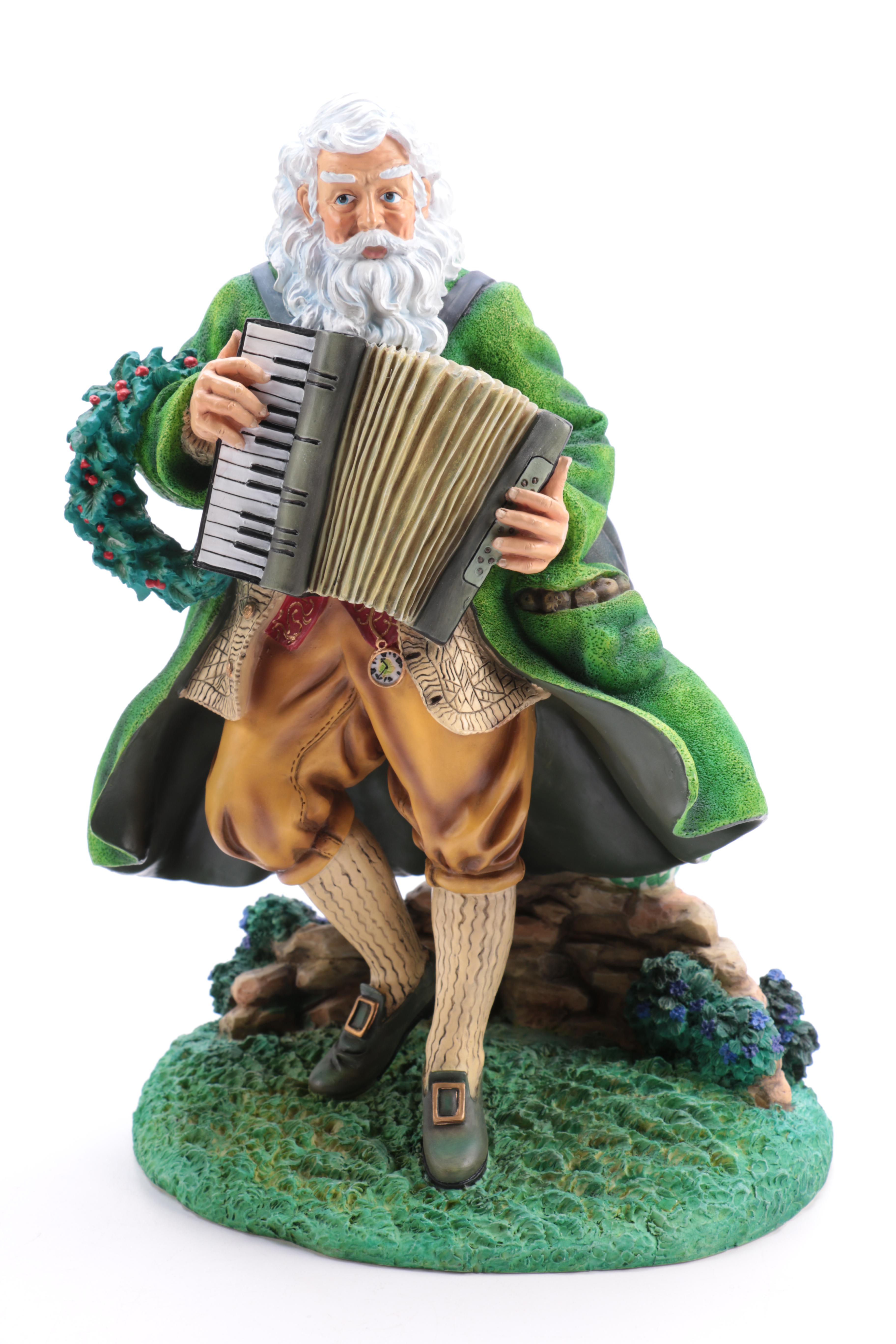 Pipka Limited Edition "Father Christmas of Ireland" and  "The Irish Santa" Figurines