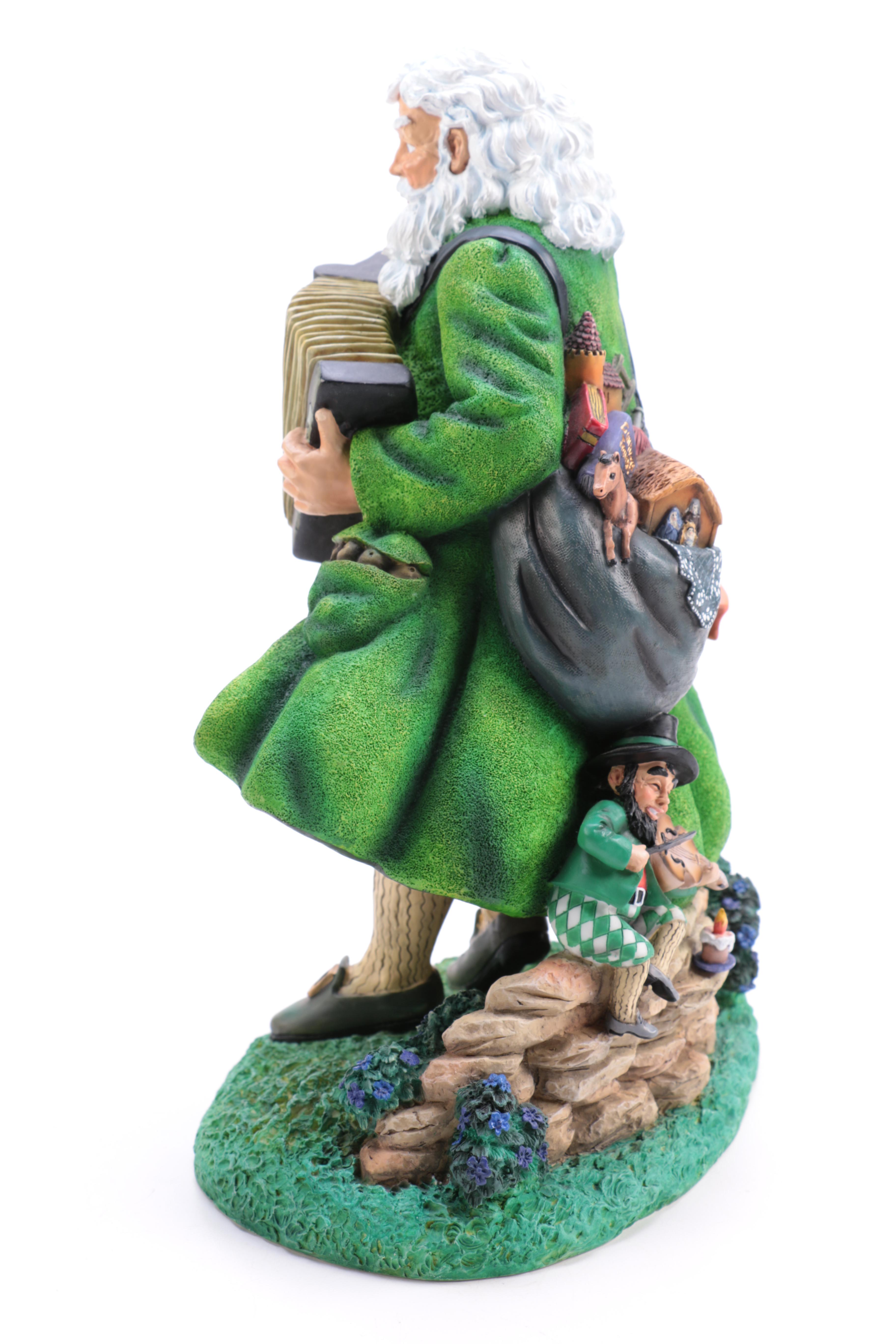 Pipka Limited Edition "Father Christmas of Ireland" and  "The Irish Santa" Figurines