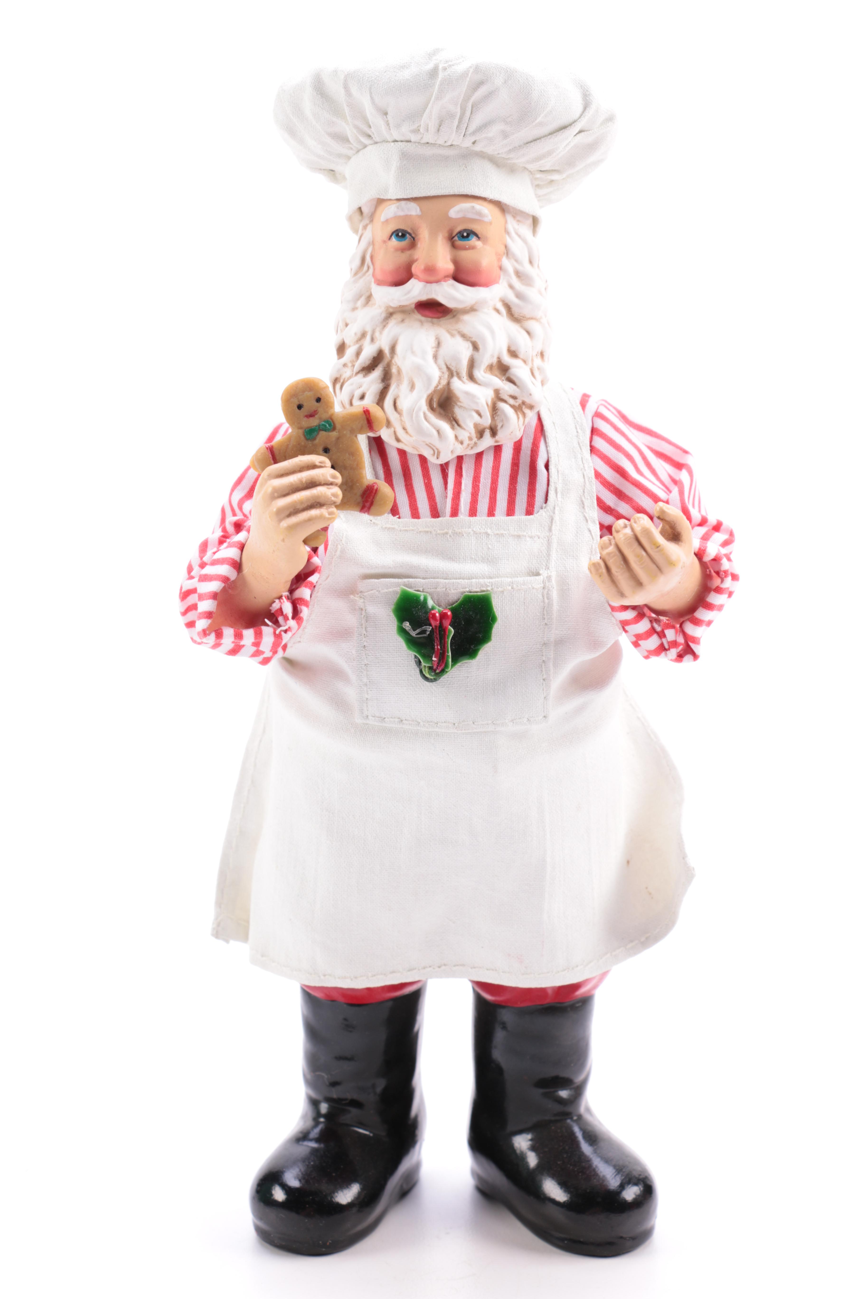Assorted Santa Claus Figurines Including Clothtique Santas by Possible Dreams