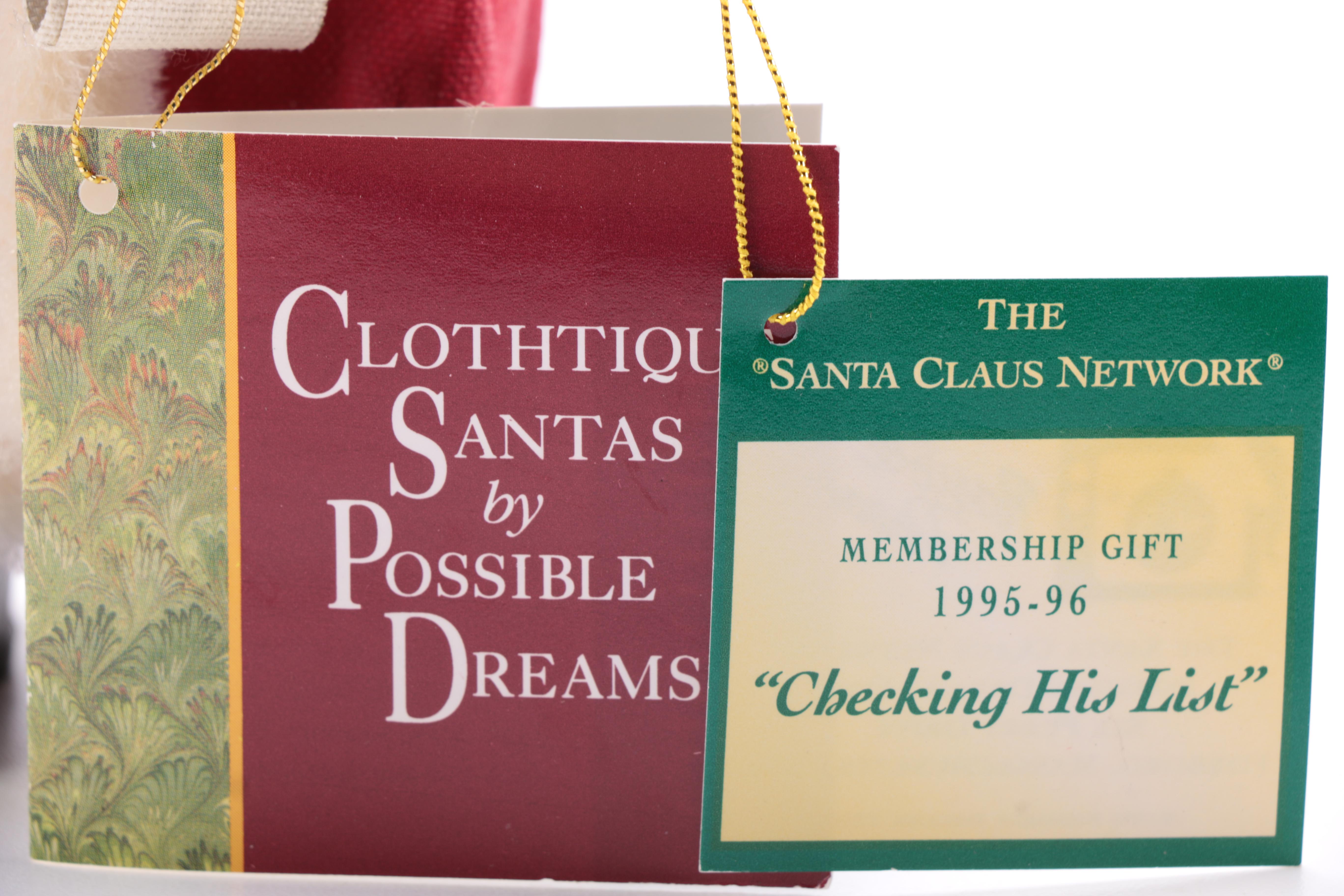 Assorted Santa Claus Figurines Including Clothtique Santas by Possible Dreams