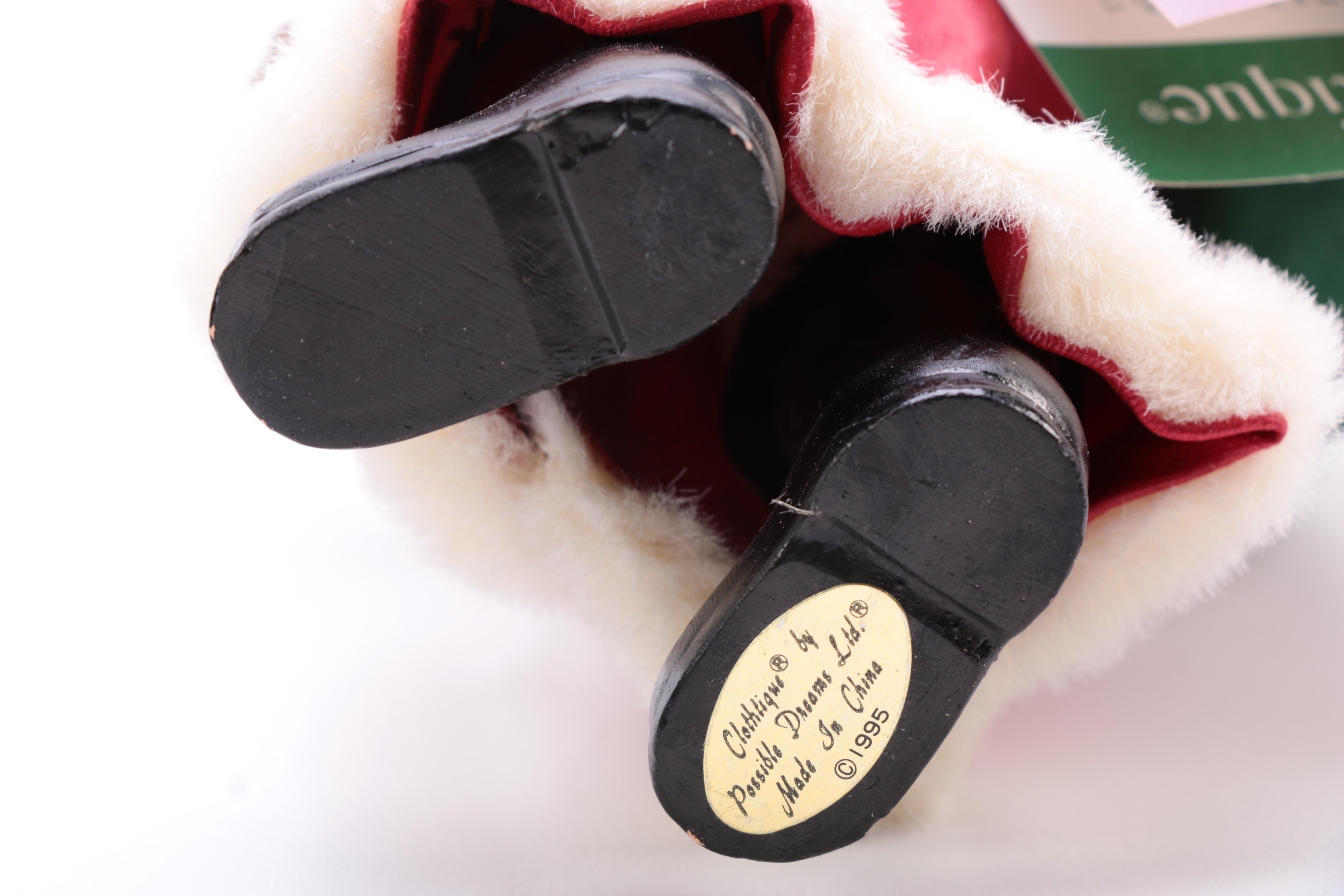 Assorted Santa Claus Figurines Including Clothtique Santas by Possible Dreams