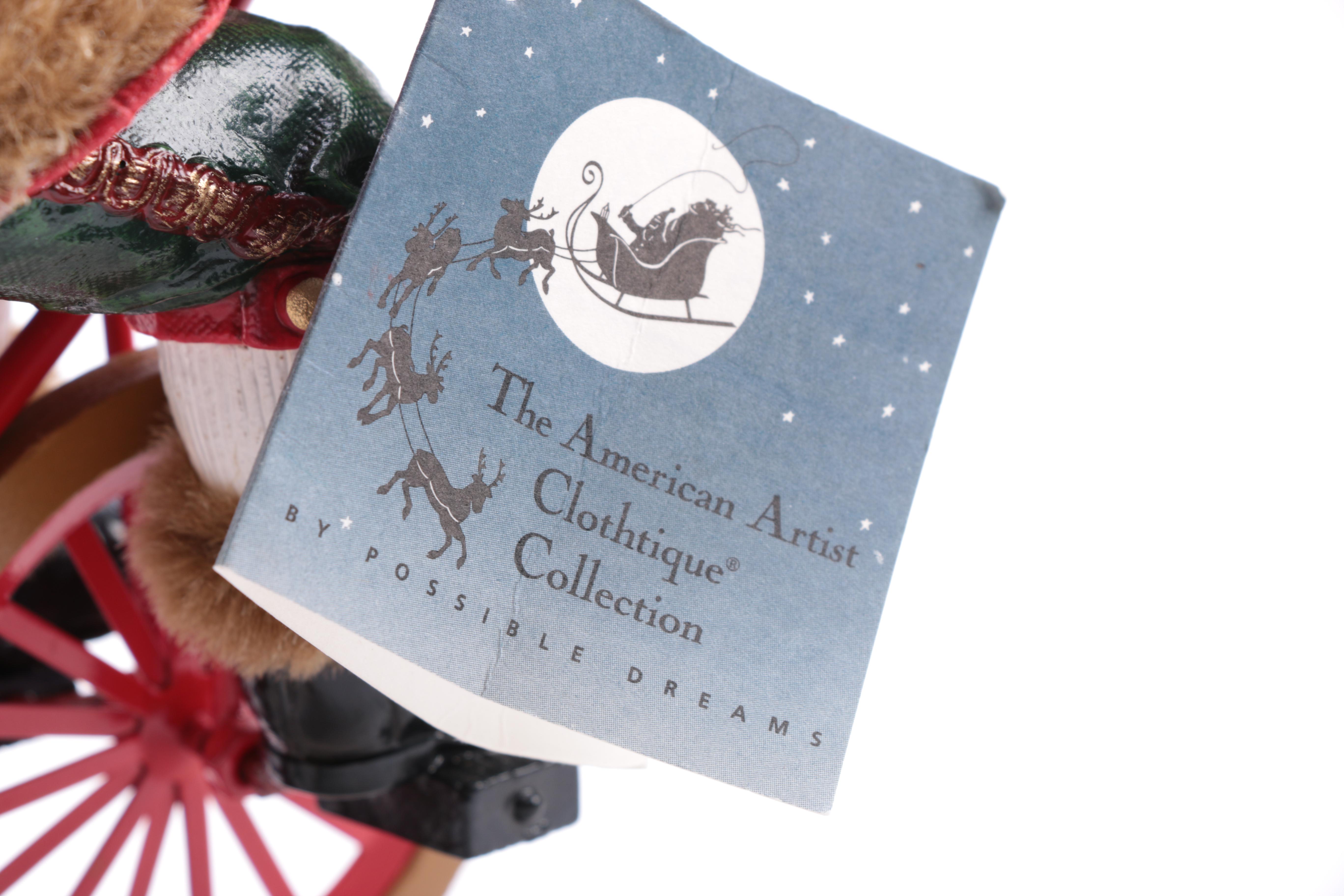 Assorted Santa Claus Figurines Including Clothtique Santas by Possible Dreams