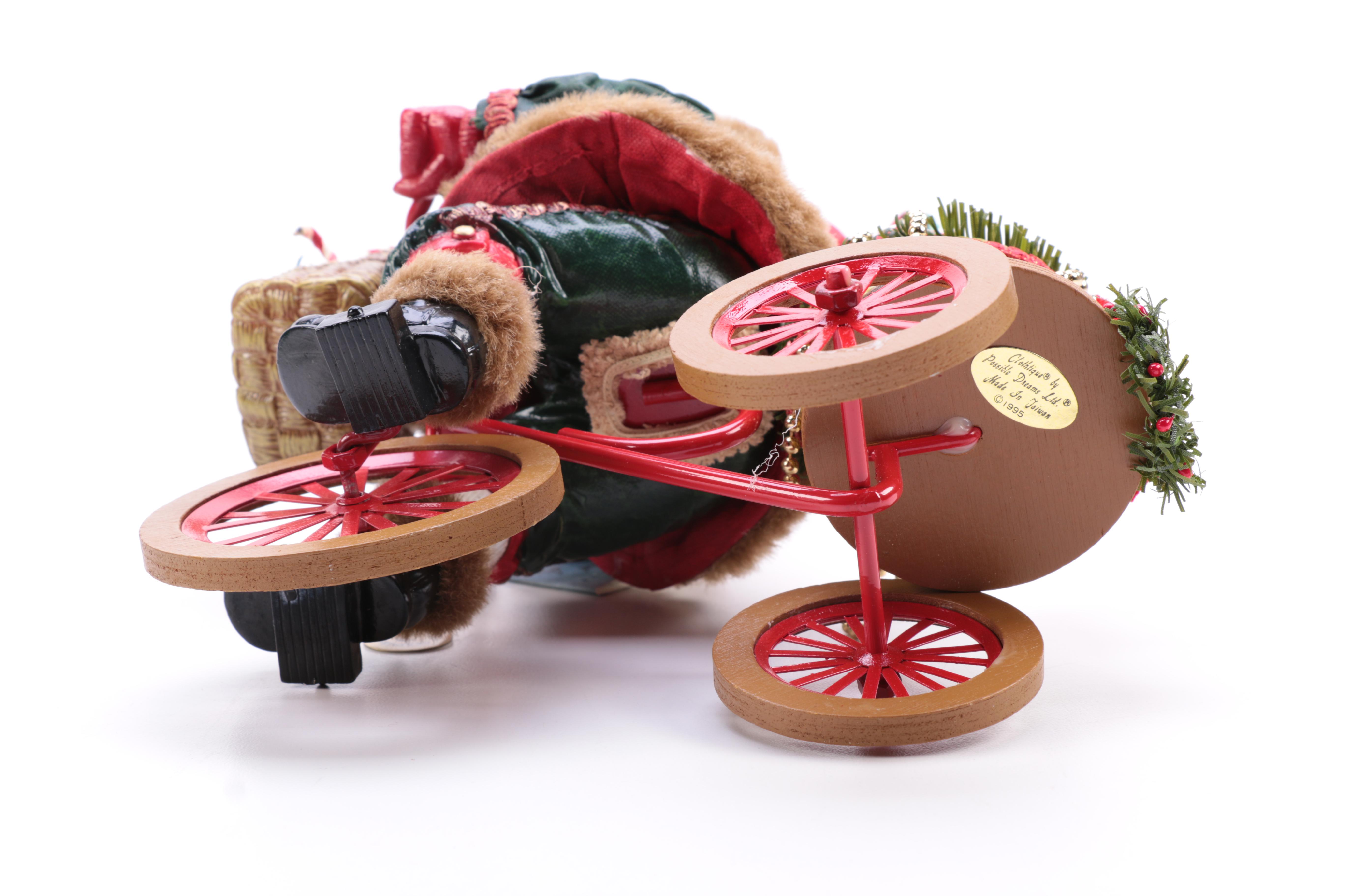 Assorted Santa Claus Figurines Including Clothtique Santas by Possible Dreams