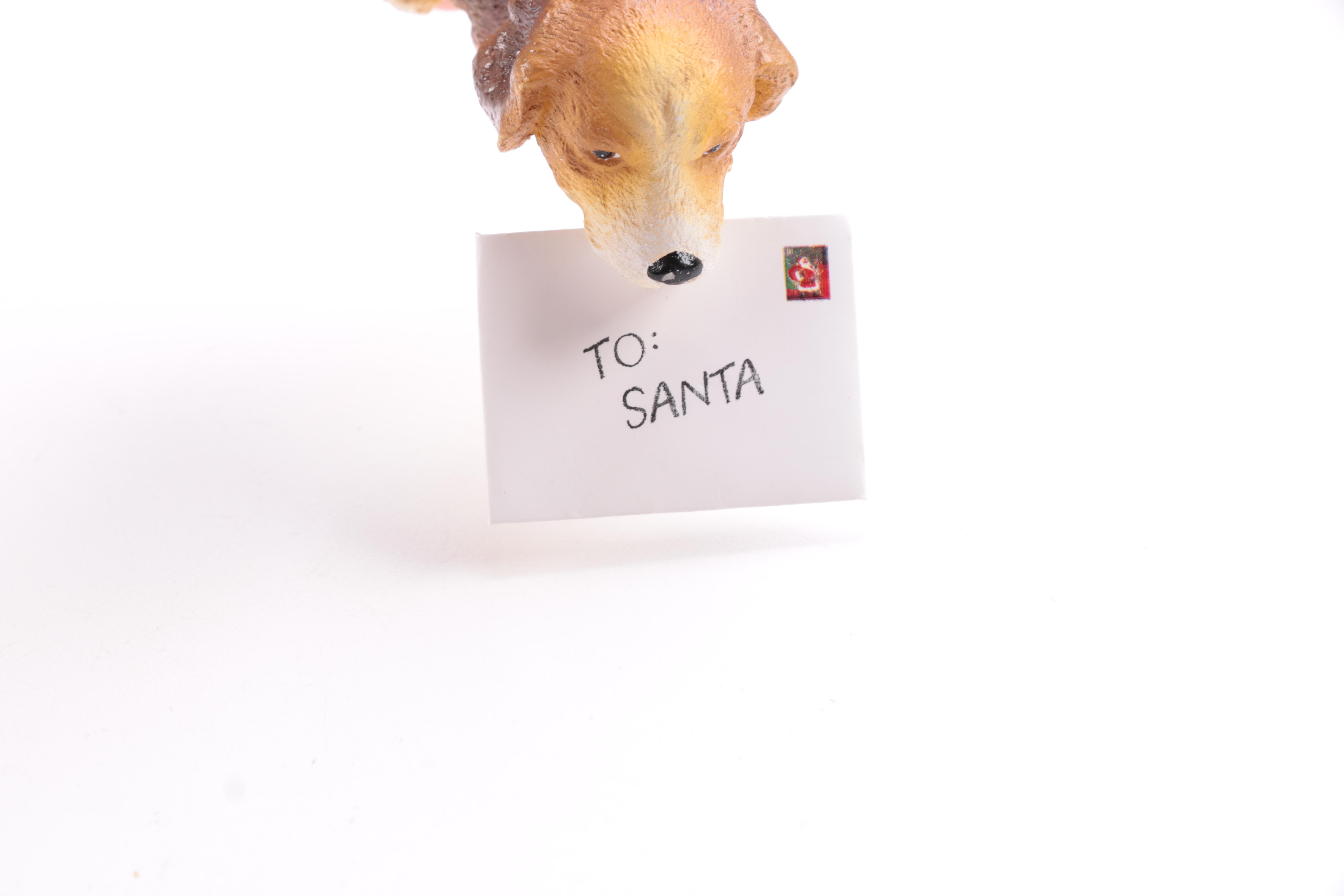 Resin Christmas Figurines Including Clothtique Santa by Possible Dreams