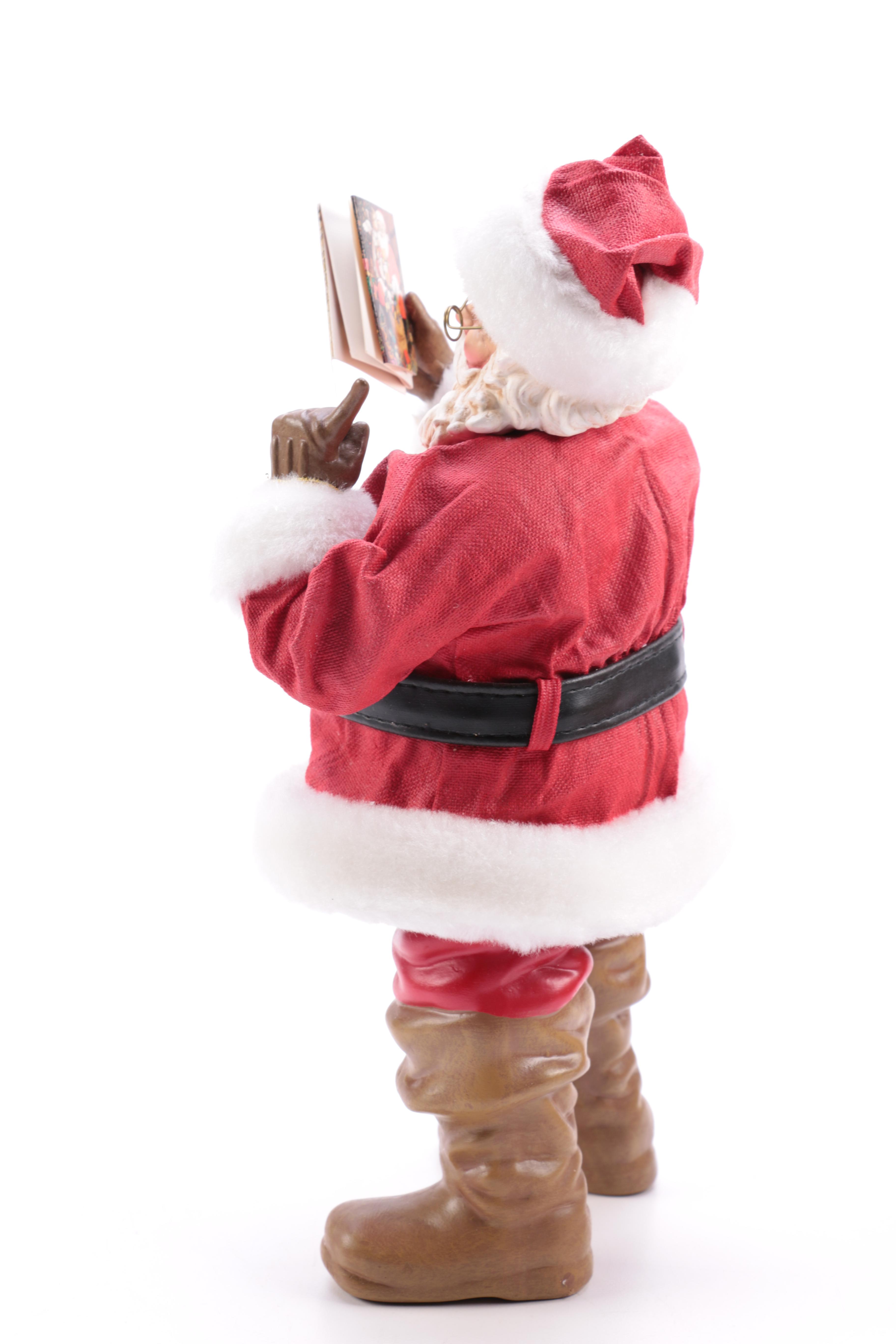 Resin Christmas Figurines Including Clothtique Santa by Possible Dreams