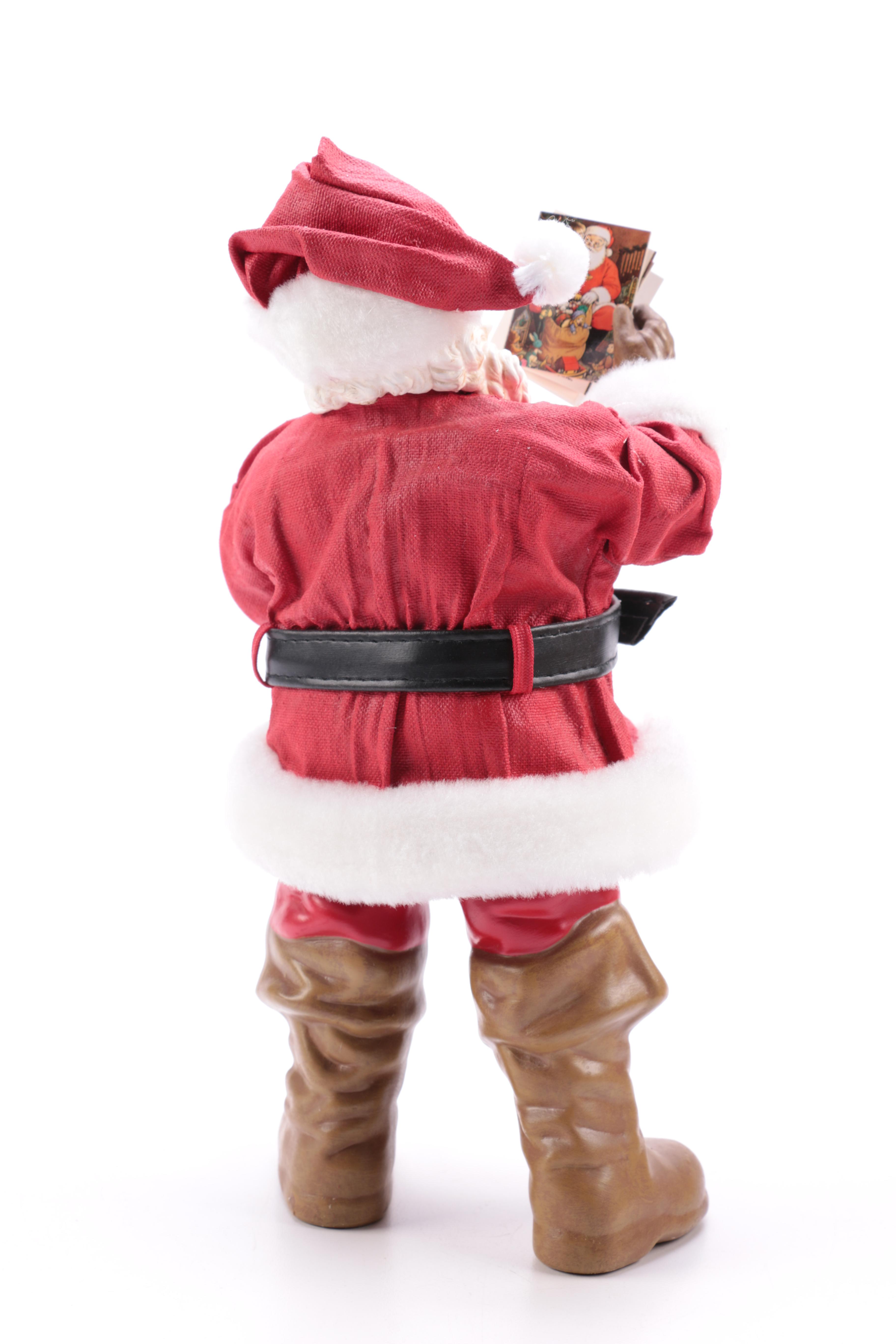 Resin Christmas Figurines Including Clothtique Santa by Possible Dreams