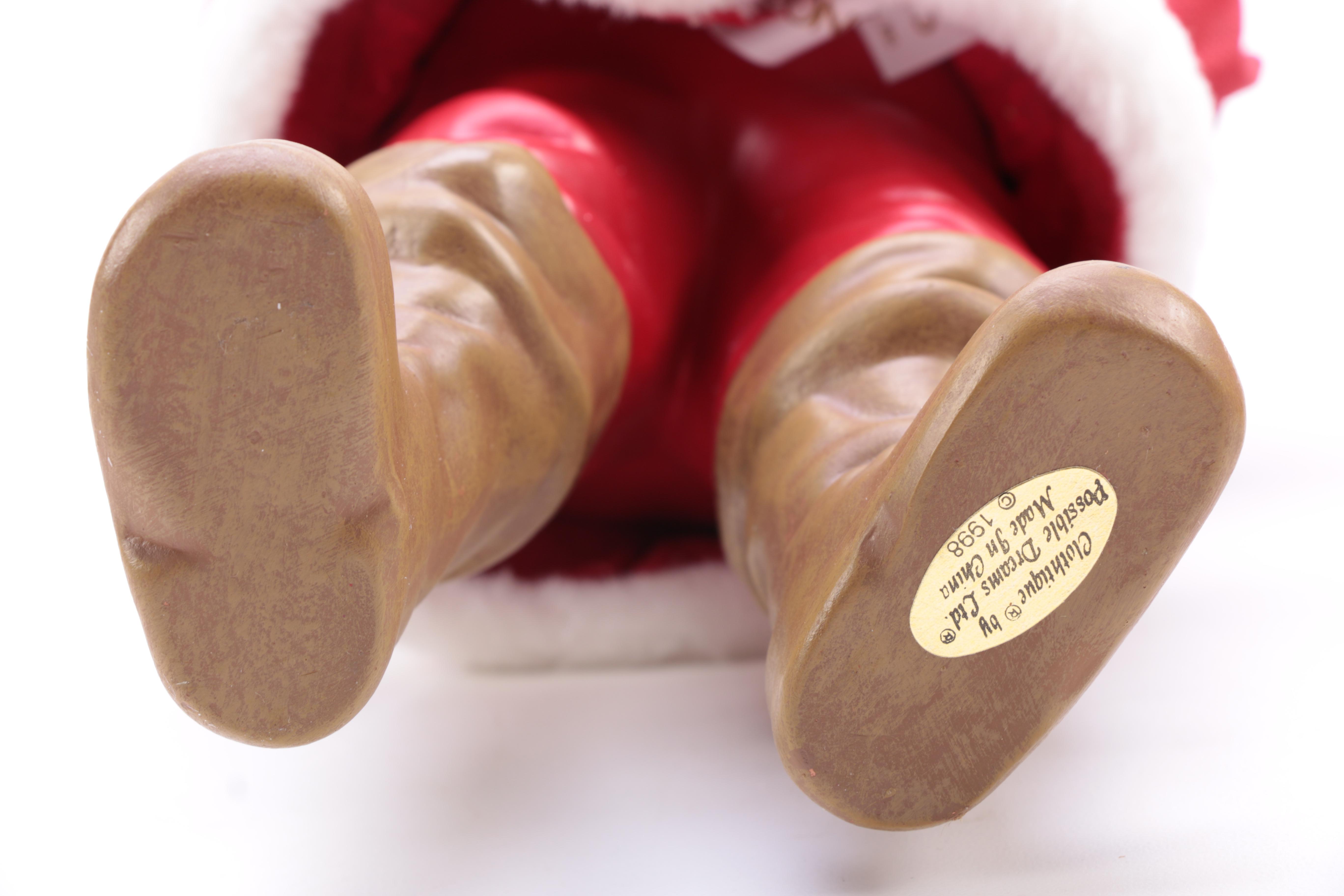 Resin Christmas Figurines Including Clothtique Santa by Possible Dreams