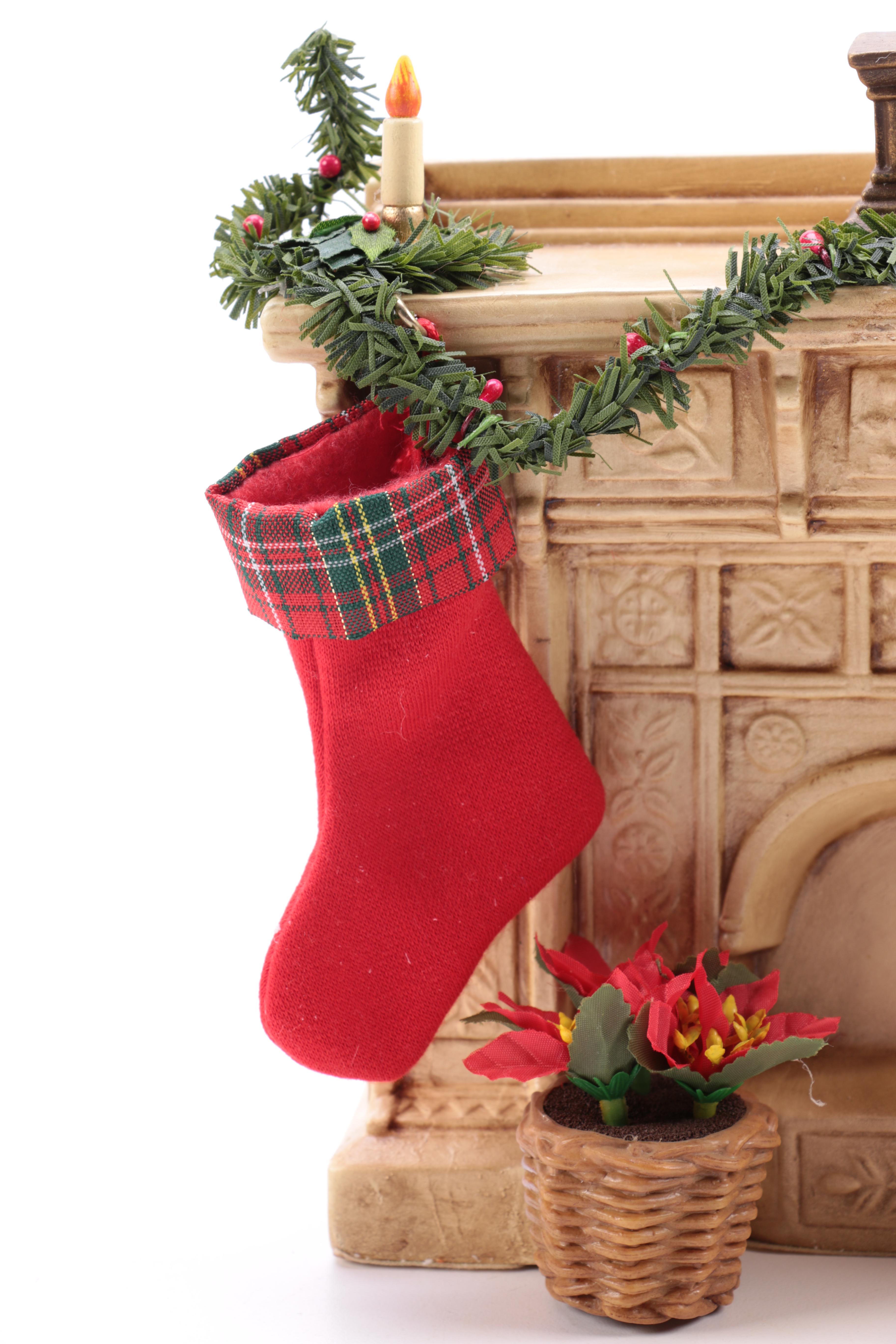 Resin Christmas Figurines Including Clothtique Santa by Possible Dreams