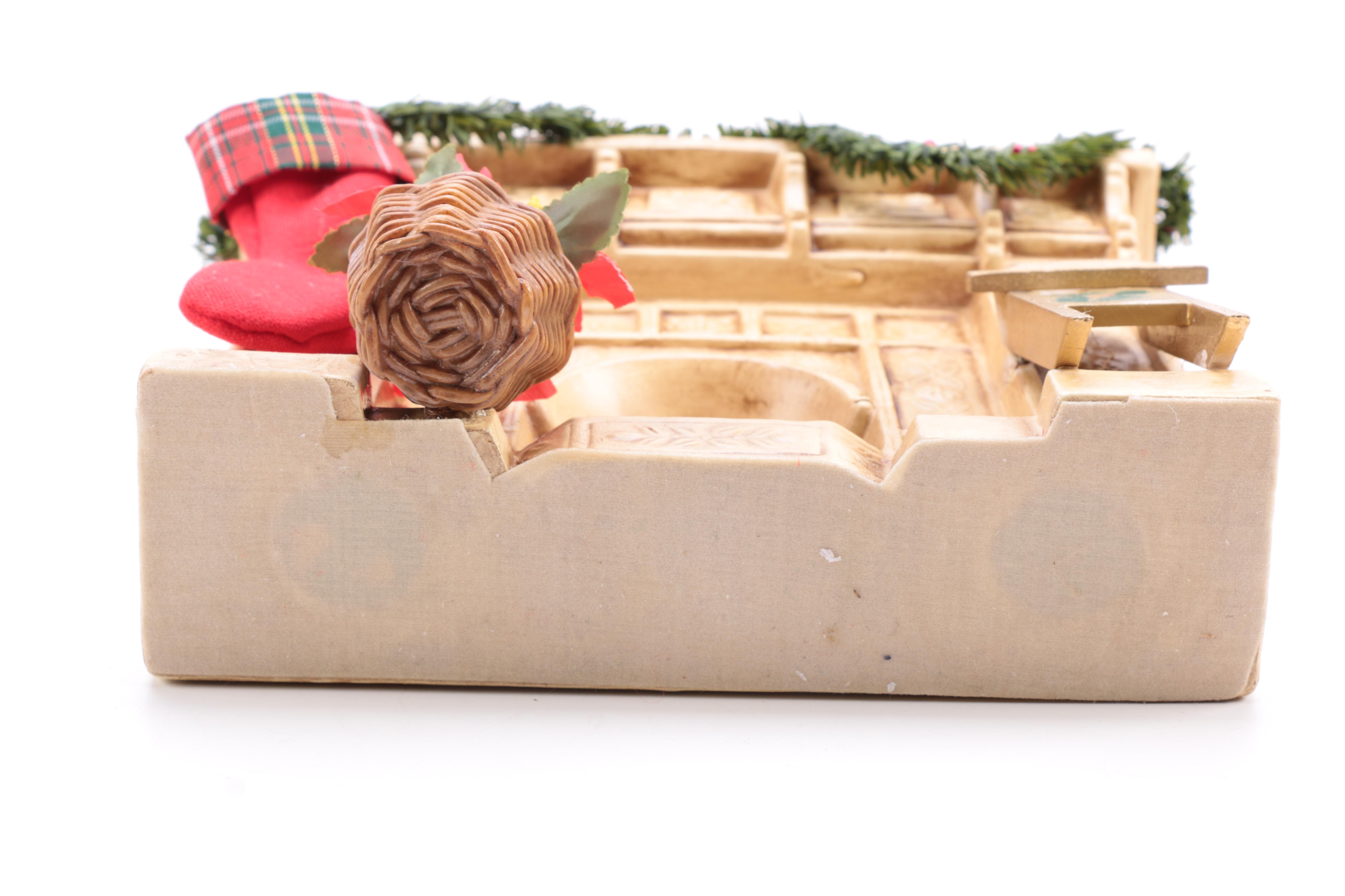 Resin Christmas Figurines Including Clothtique Santa by Possible Dreams