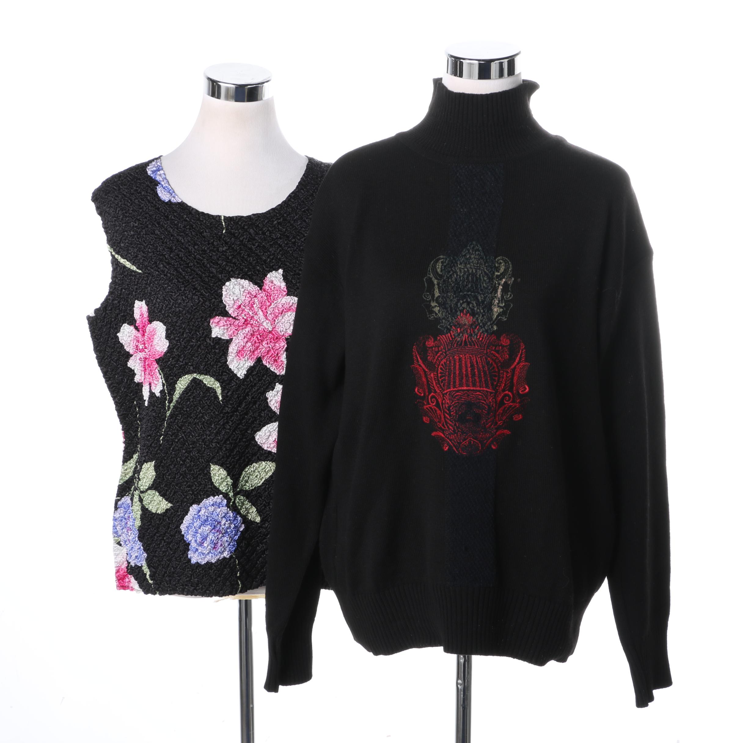 Gianfranco Ferre Sweater and Tania Floral Shell