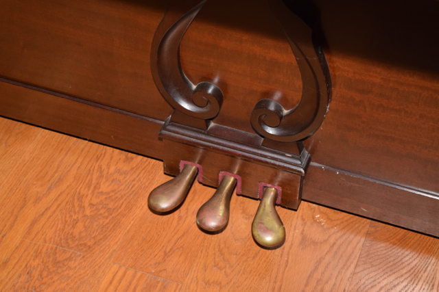 Baldwin Acrosonic Spinet Piano, Bench and Sheet Music