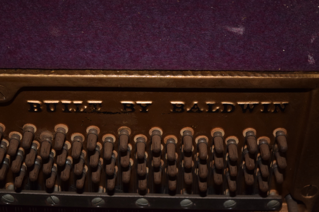 Baldwin Acrosonic Spinet Piano, Bench and Sheet Music