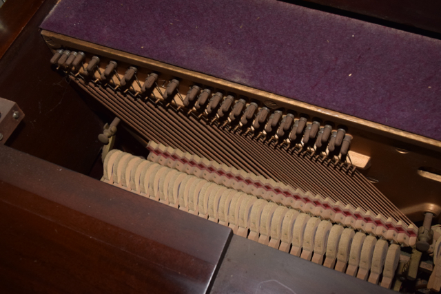 Baldwin Acrosonic Spinet Piano, Bench and Sheet Music