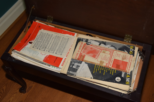 Baldwin Acrosonic Spinet Piano, Bench and Sheet Music