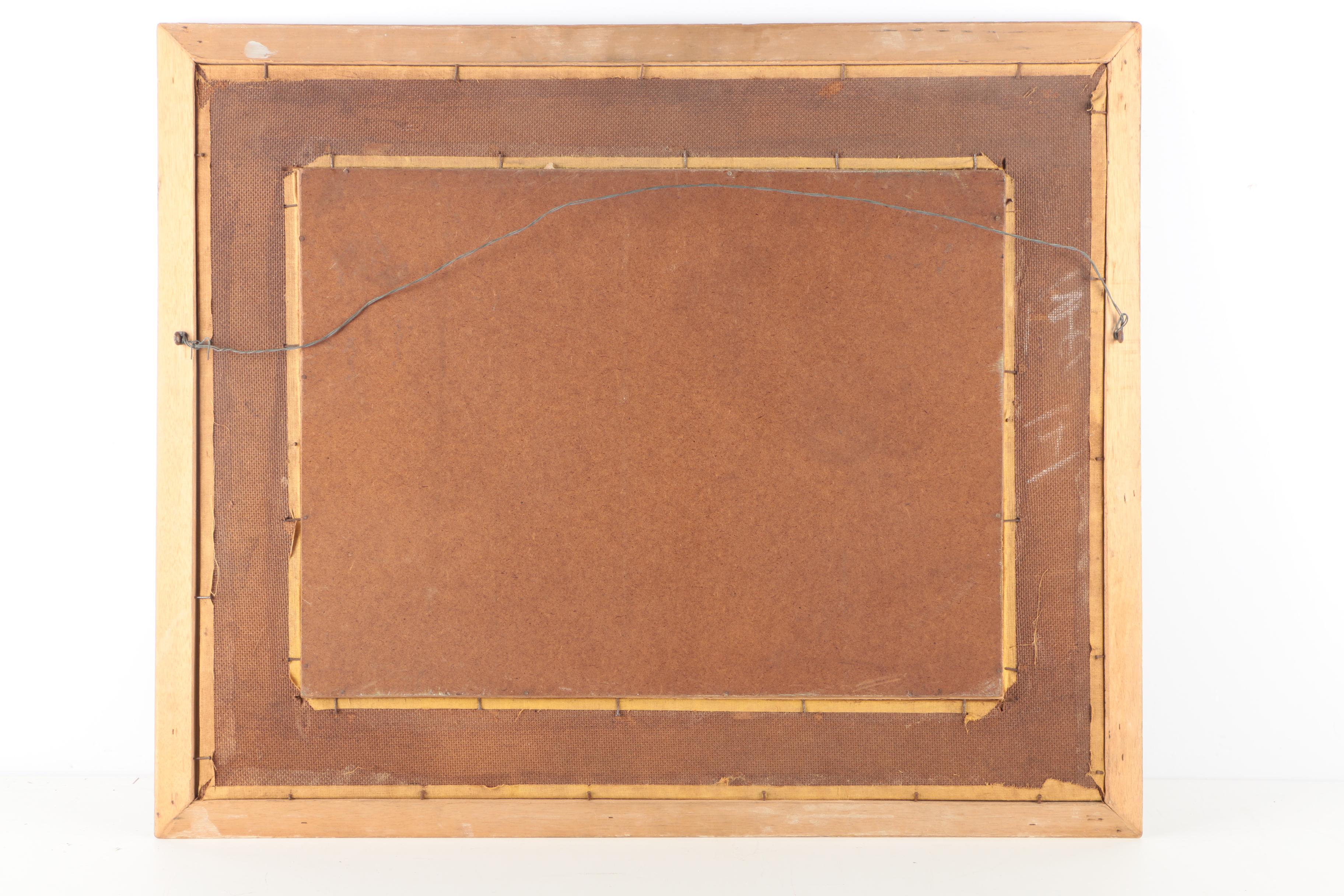 Offset Lithograph on Paper of Lush Landscape