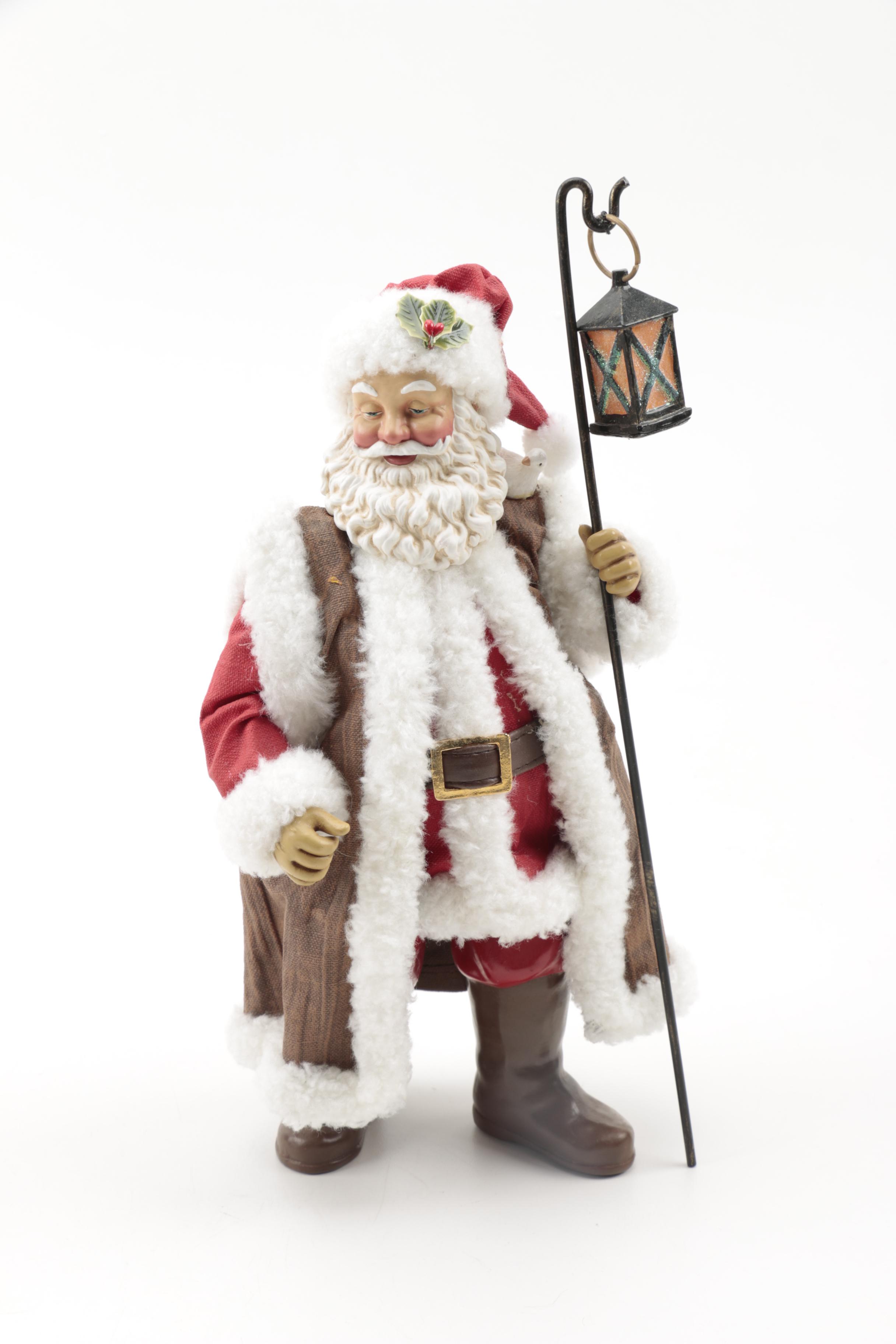 Possible Dreams Christmas Figurines Including "When Irish Eyes are Smiling" Santa