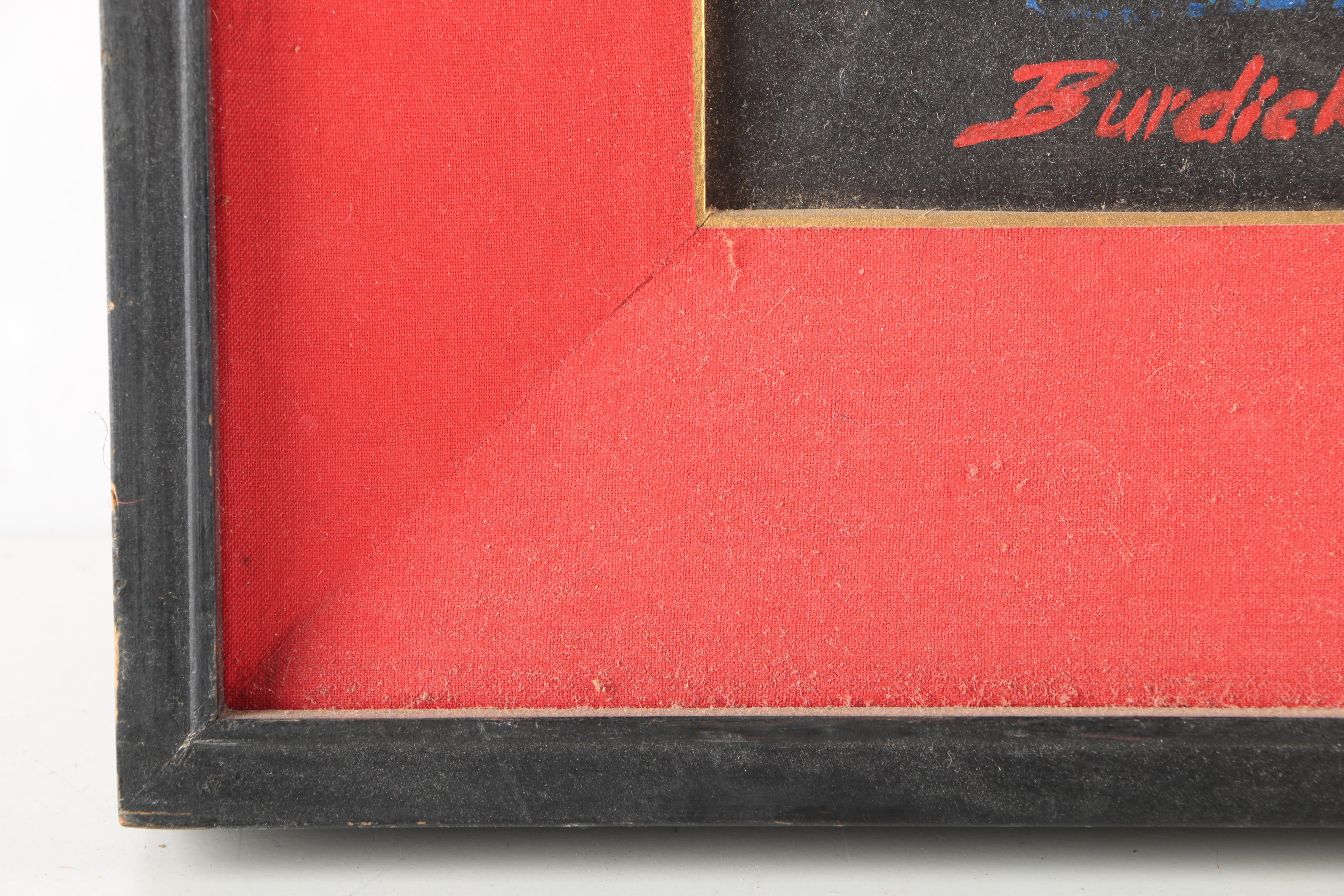 Charles Burdick Oil Painting on Board of a Bull