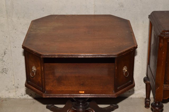 Vintage Victrola Cabinet and Side Table