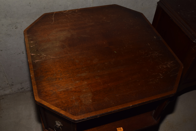 Vintage Victrola Cabinet and Side Table