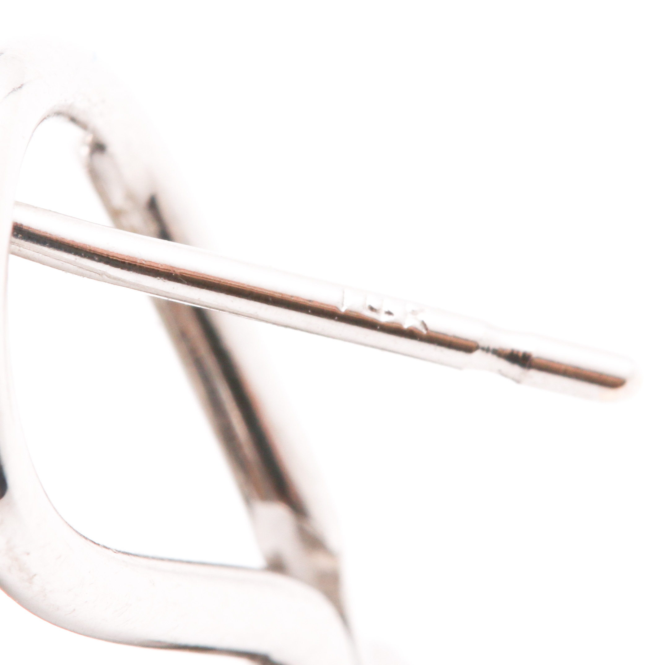 18K White Gold Tourmaline and Pearl Earrings