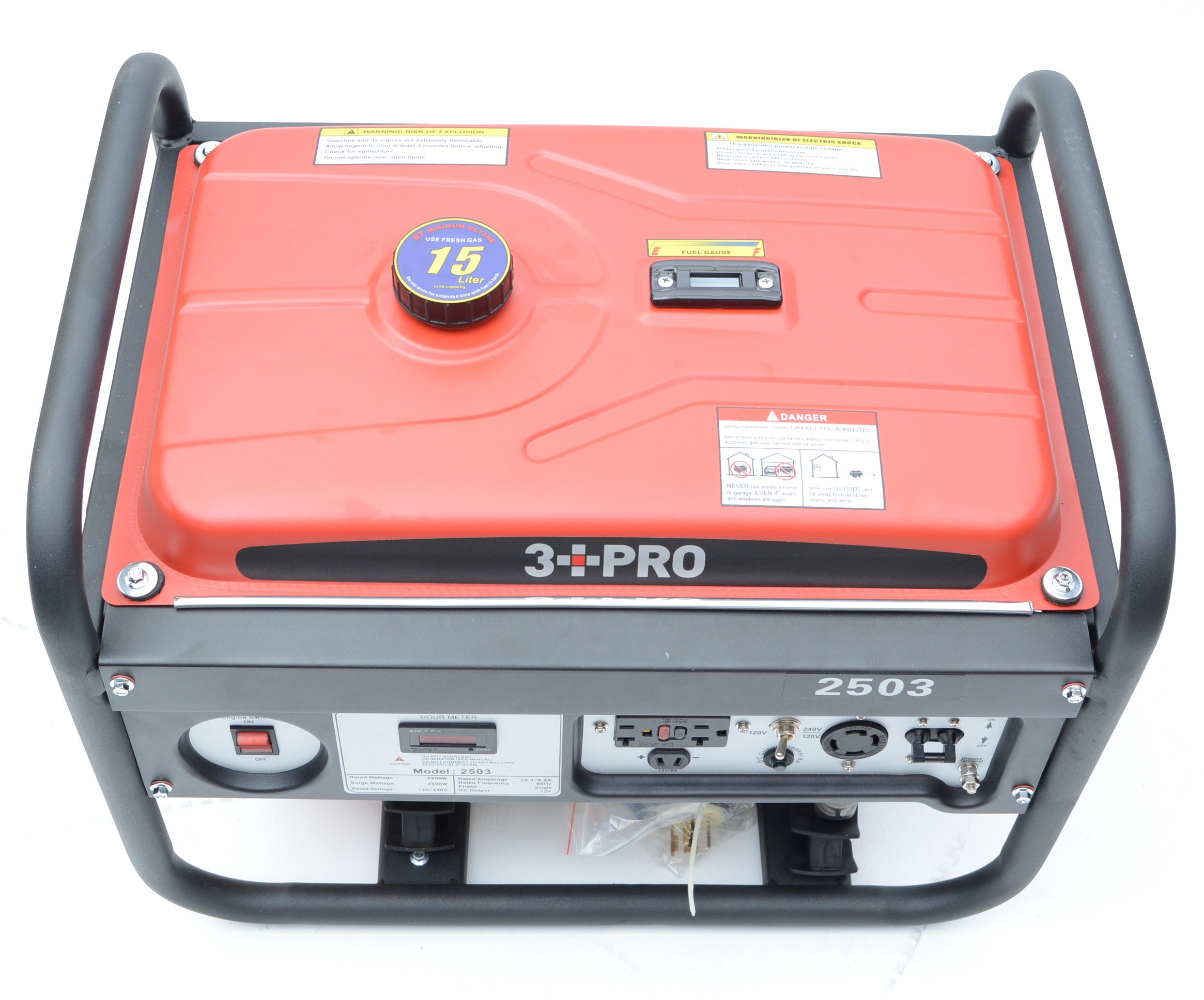3 PRO 2500 Watt Gasoline Generator