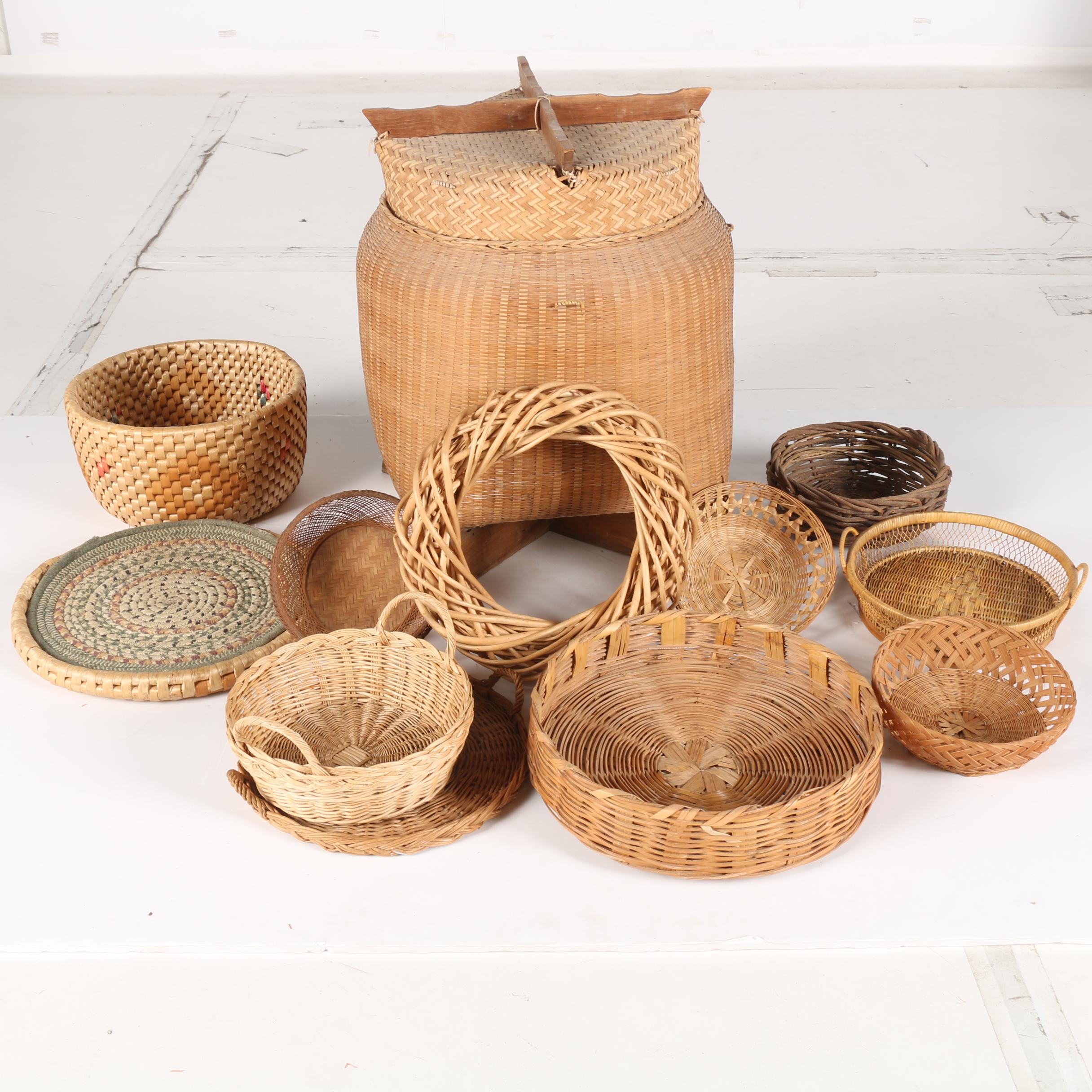 Wicker Baskets and Mats