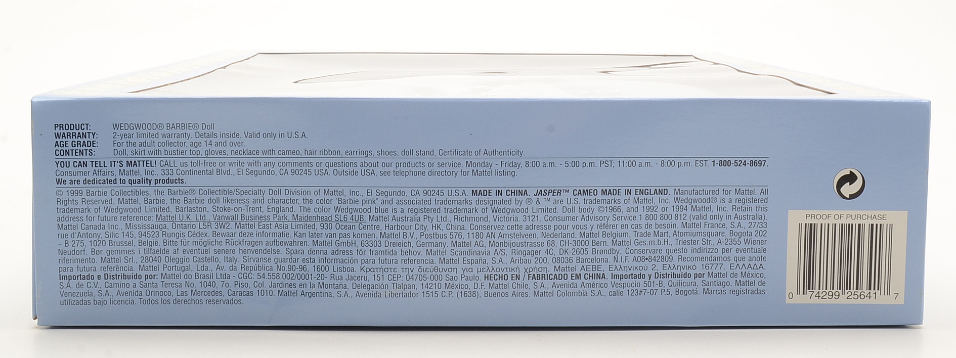 Limited Edition Pair of Mattel Wedgwood Barbie Collector Dolls