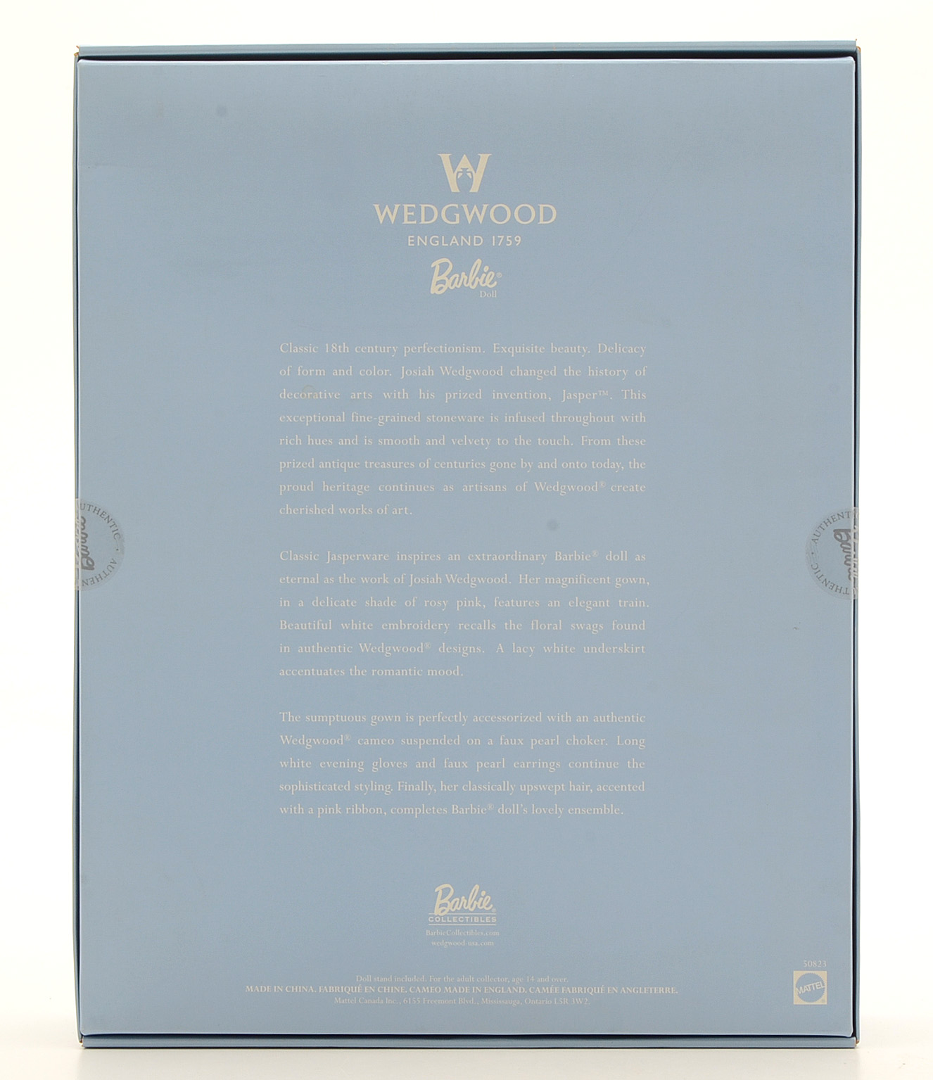 Limited Edition Pair of Mattel Wedgwood Barbie Collector Dolls