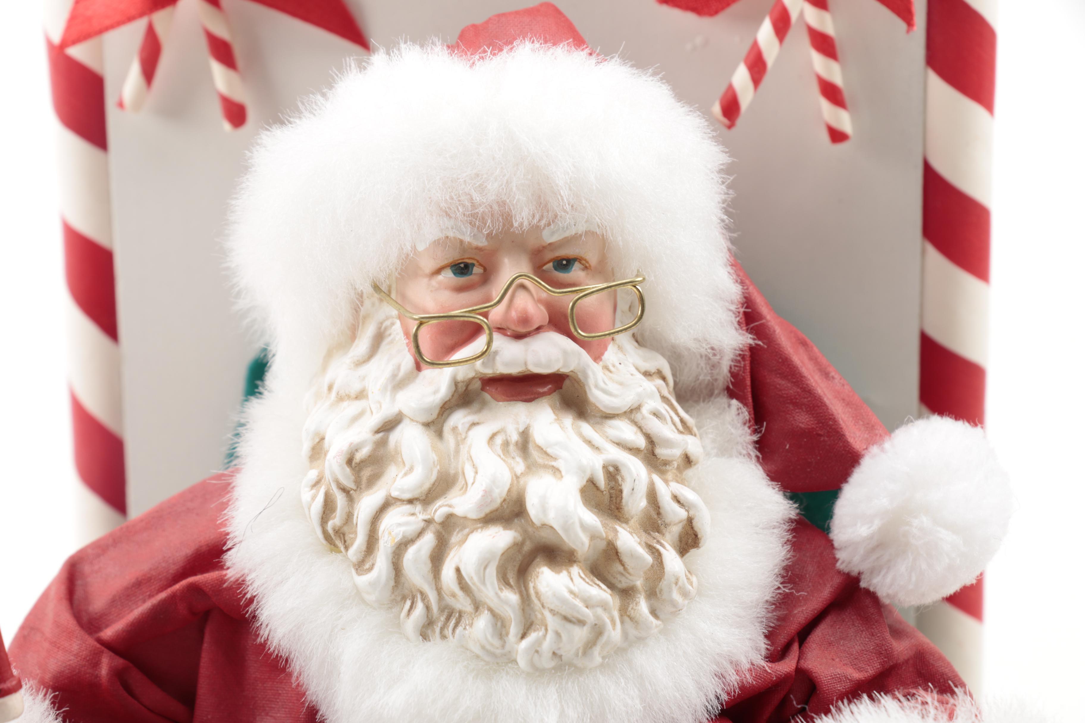 Possible Dreams and Tom Browning Santa Tableau Figurines