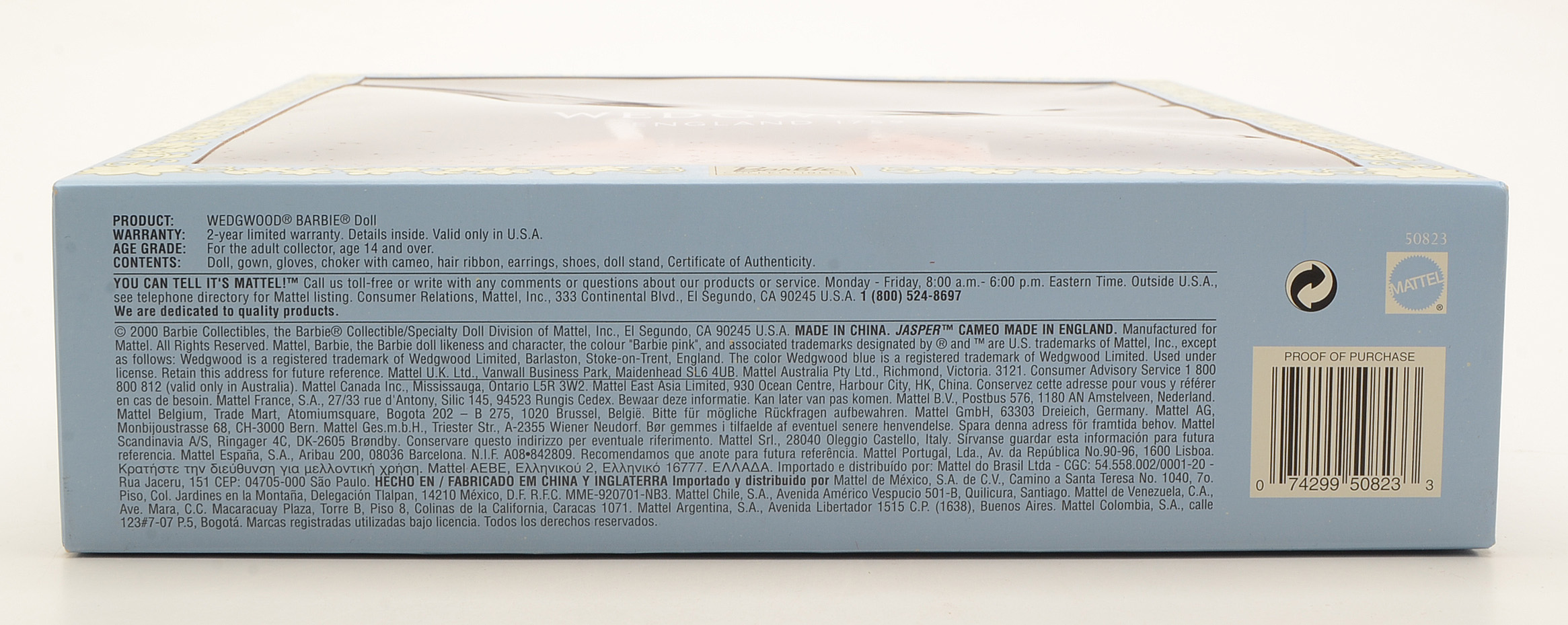 Limited Edition Pair of Mattel Wedgwood Barbie Collector Dolls