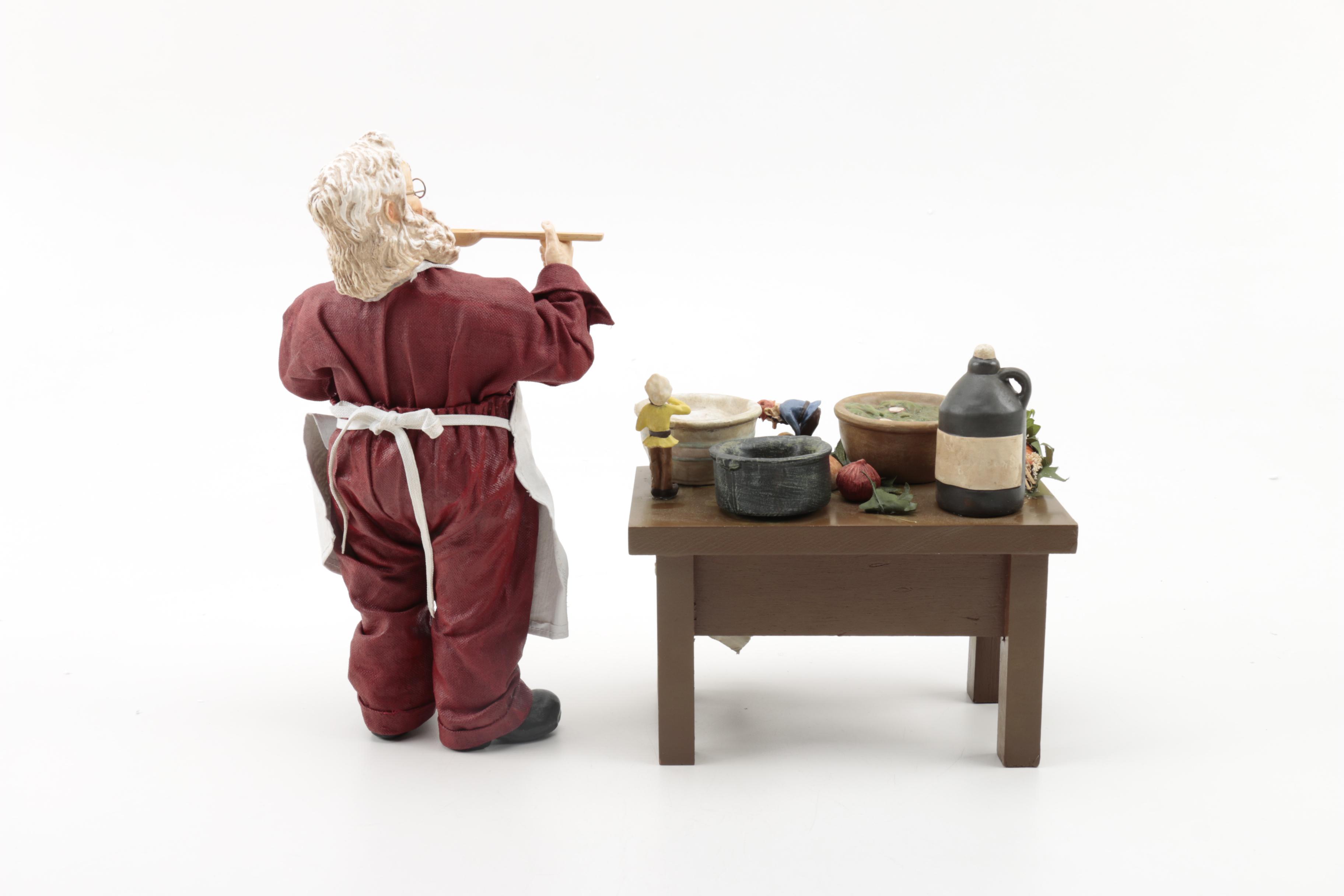 Possible Dreams and Tom Browning Santa Tableau Figurines
