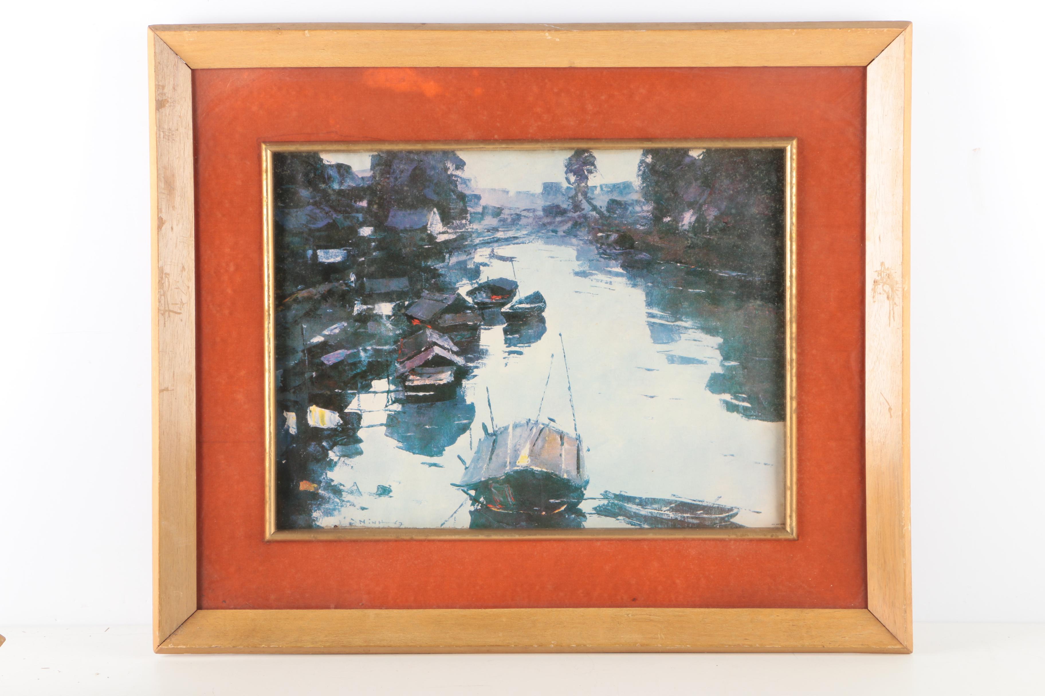 Offset Lithographs After Southeast Asian Style Paintings