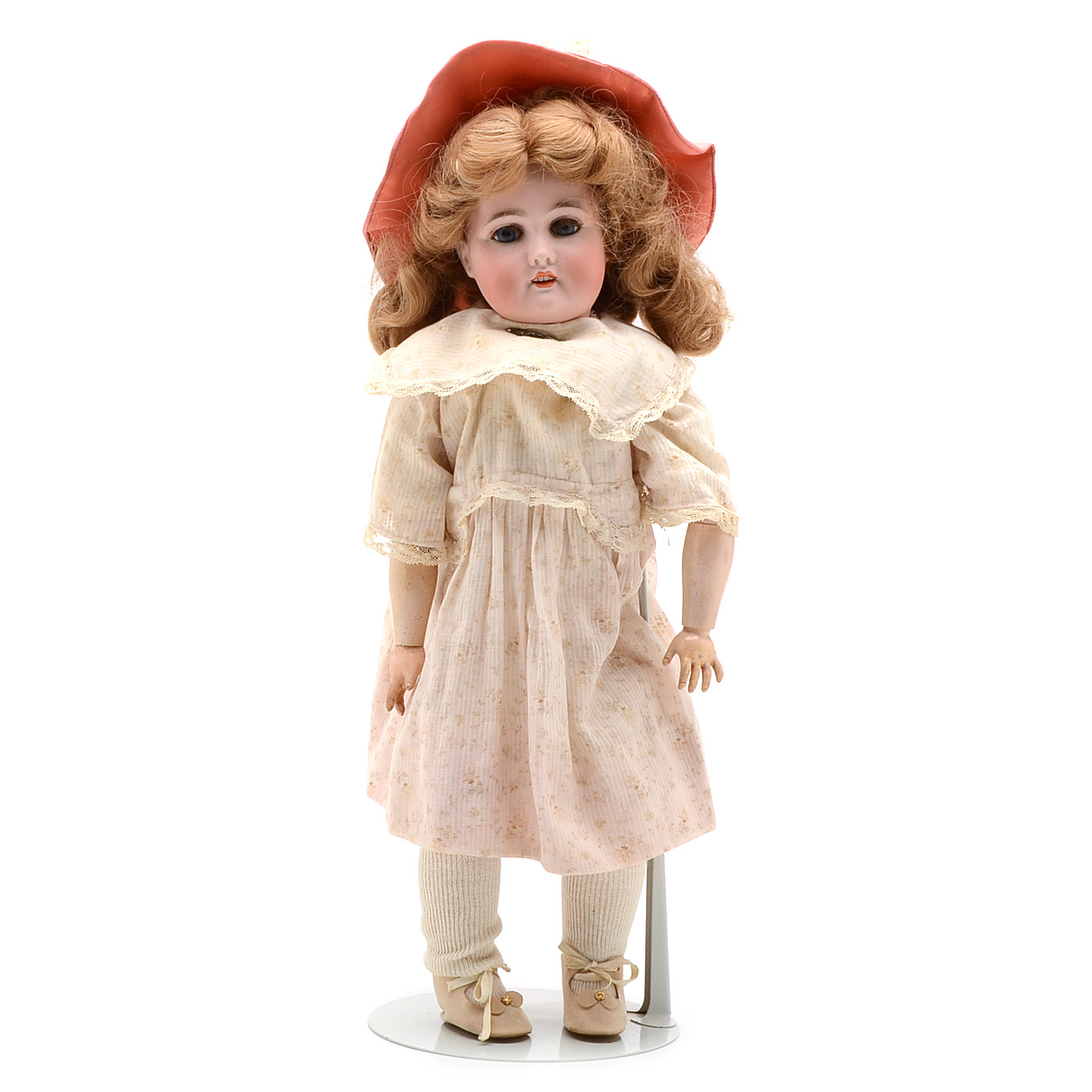 Antique Bisque Gebruder Kuhnlenz German Bisque Head Doll
