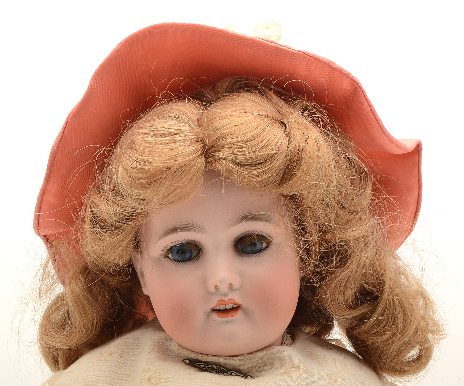 Antique Bisque Gebruder Kuhnlenz German Bisque Head Doll