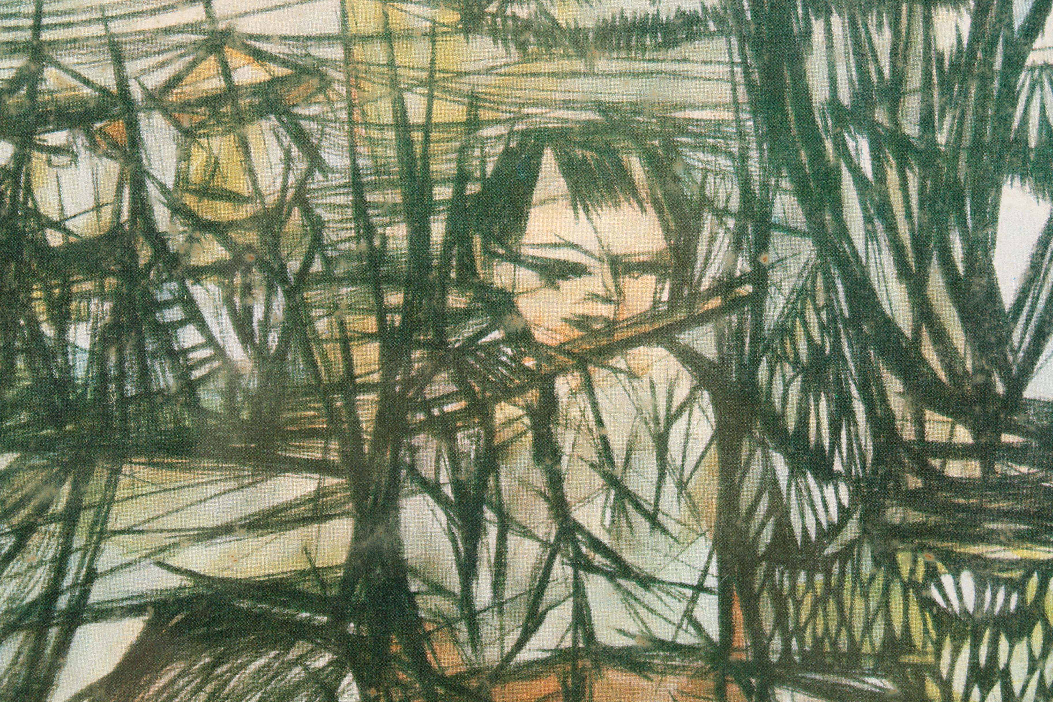 Offset Lithographs After Southeast Asian Style Paintings