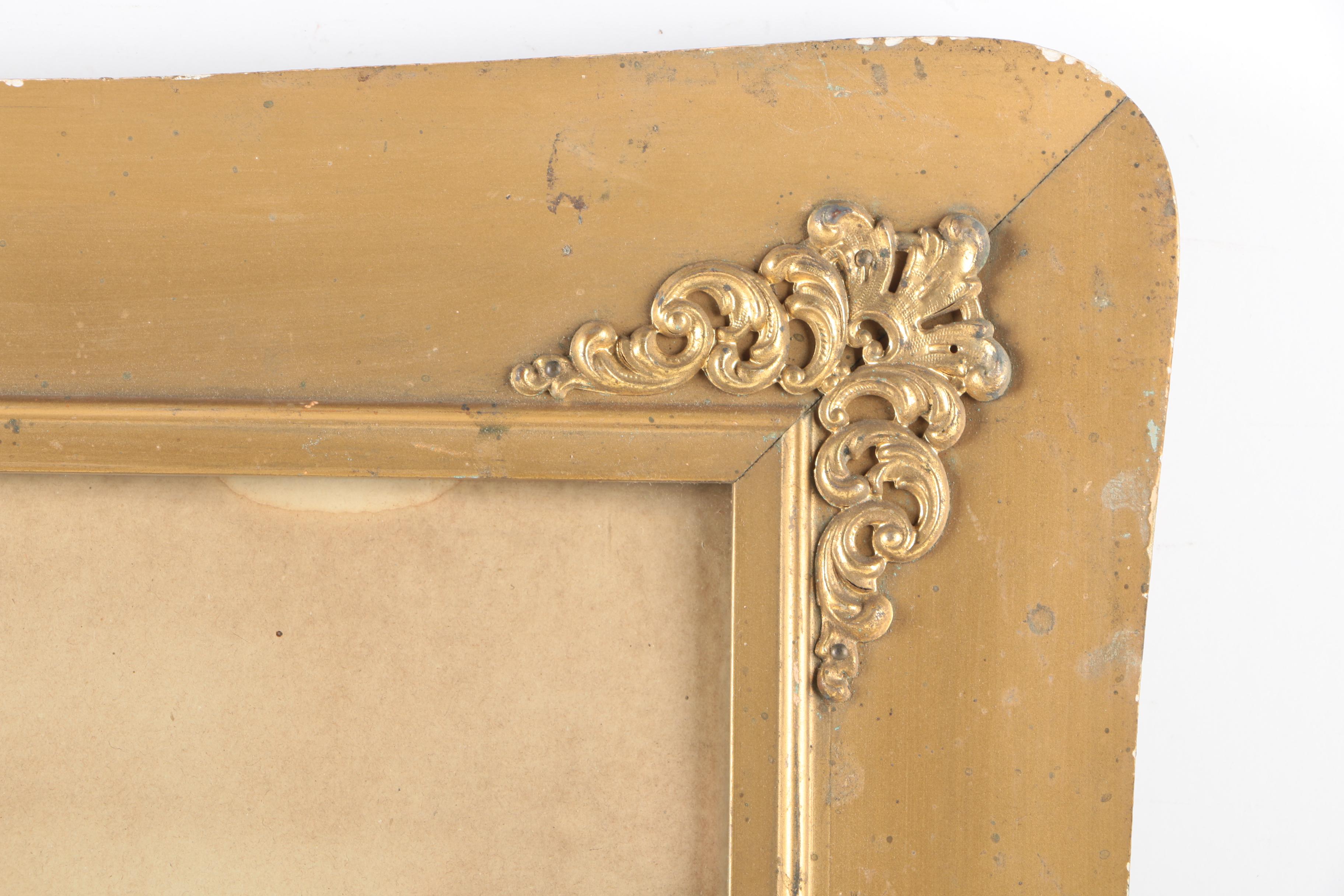 Pastel Drawing on Paper of Pastoral Landscape