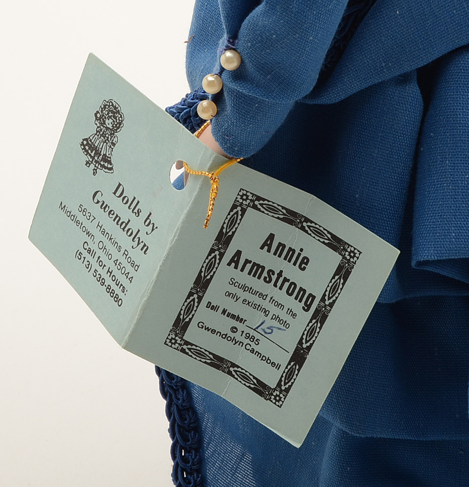 Custom Gwendolyn Campbell Porcelain Doll of Annie Walker Armstrong