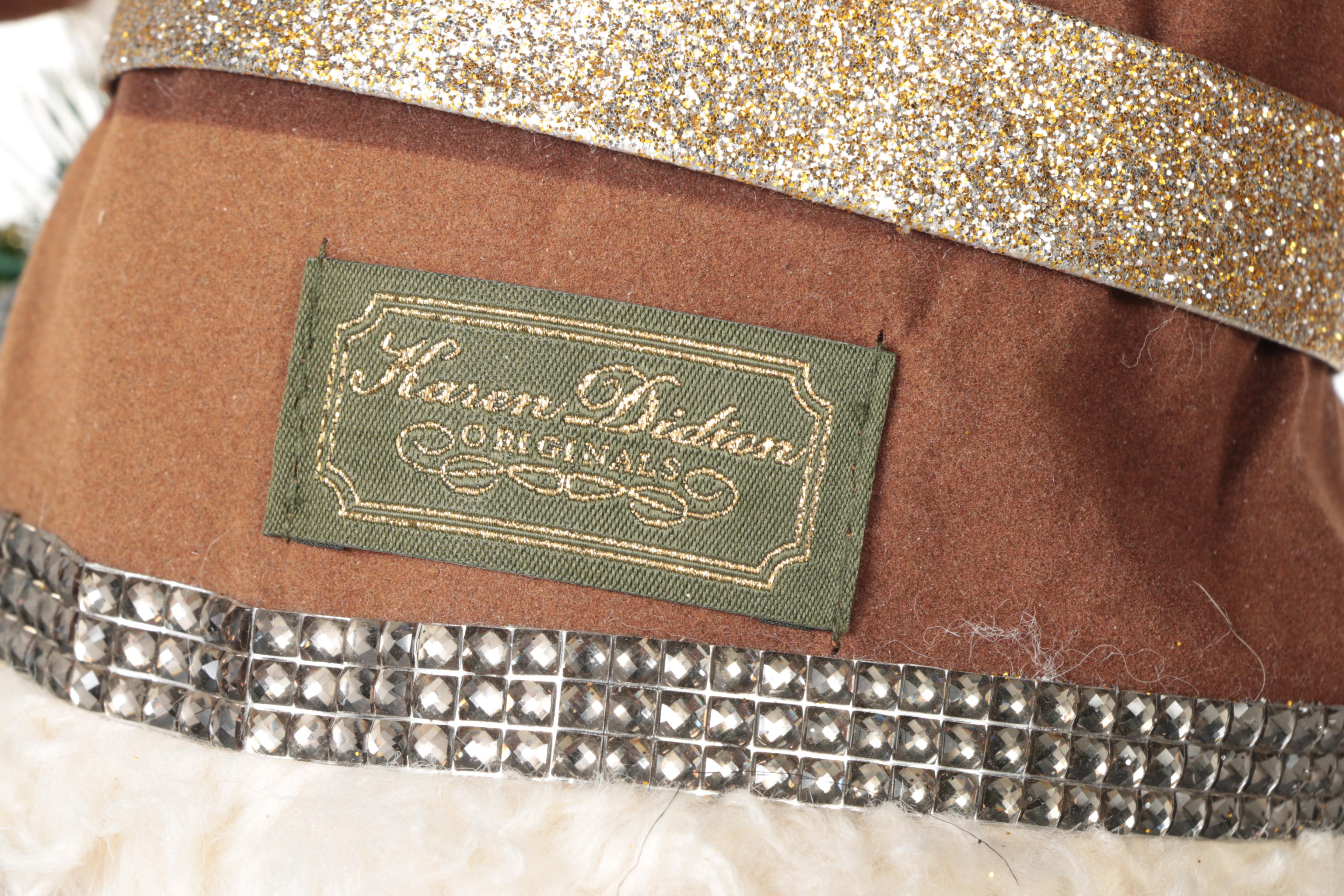 Karen Didion Originals Santa Claus Rocking Horse Figurine