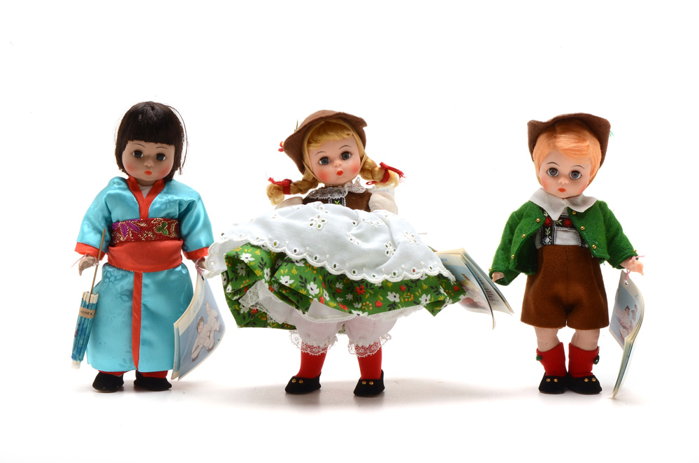 Collection of Madame Alexander International Dolls