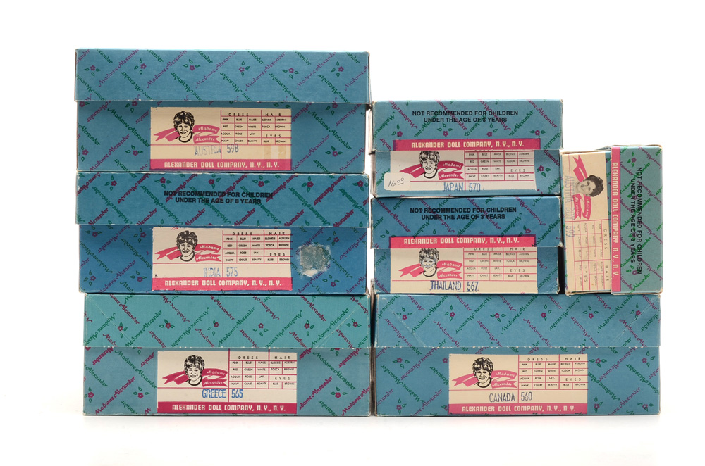 Collection of Madame Alexander International Dolls