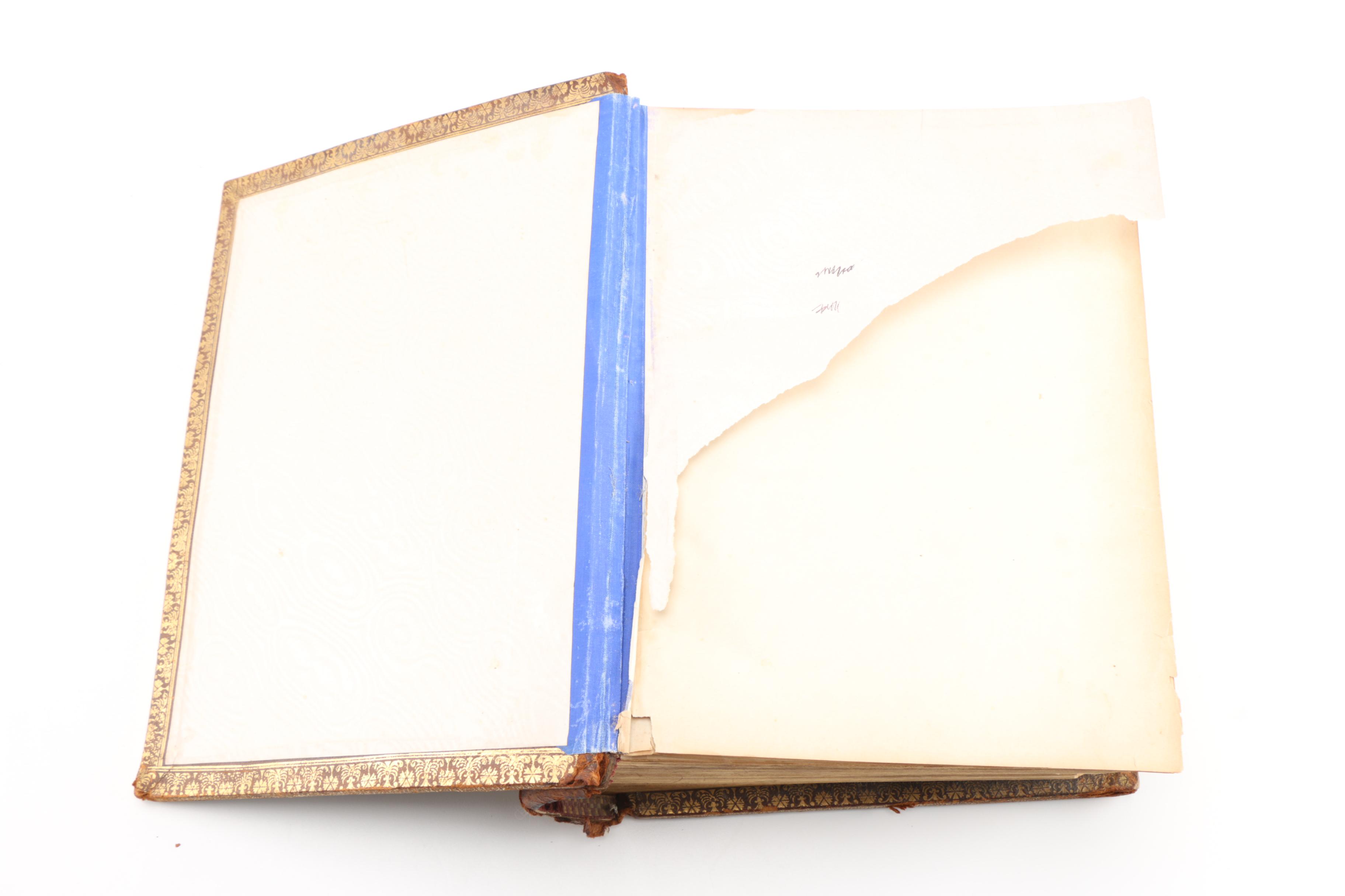 Late 19th Century Leather Bound Illustrated "The Parallel Bible"