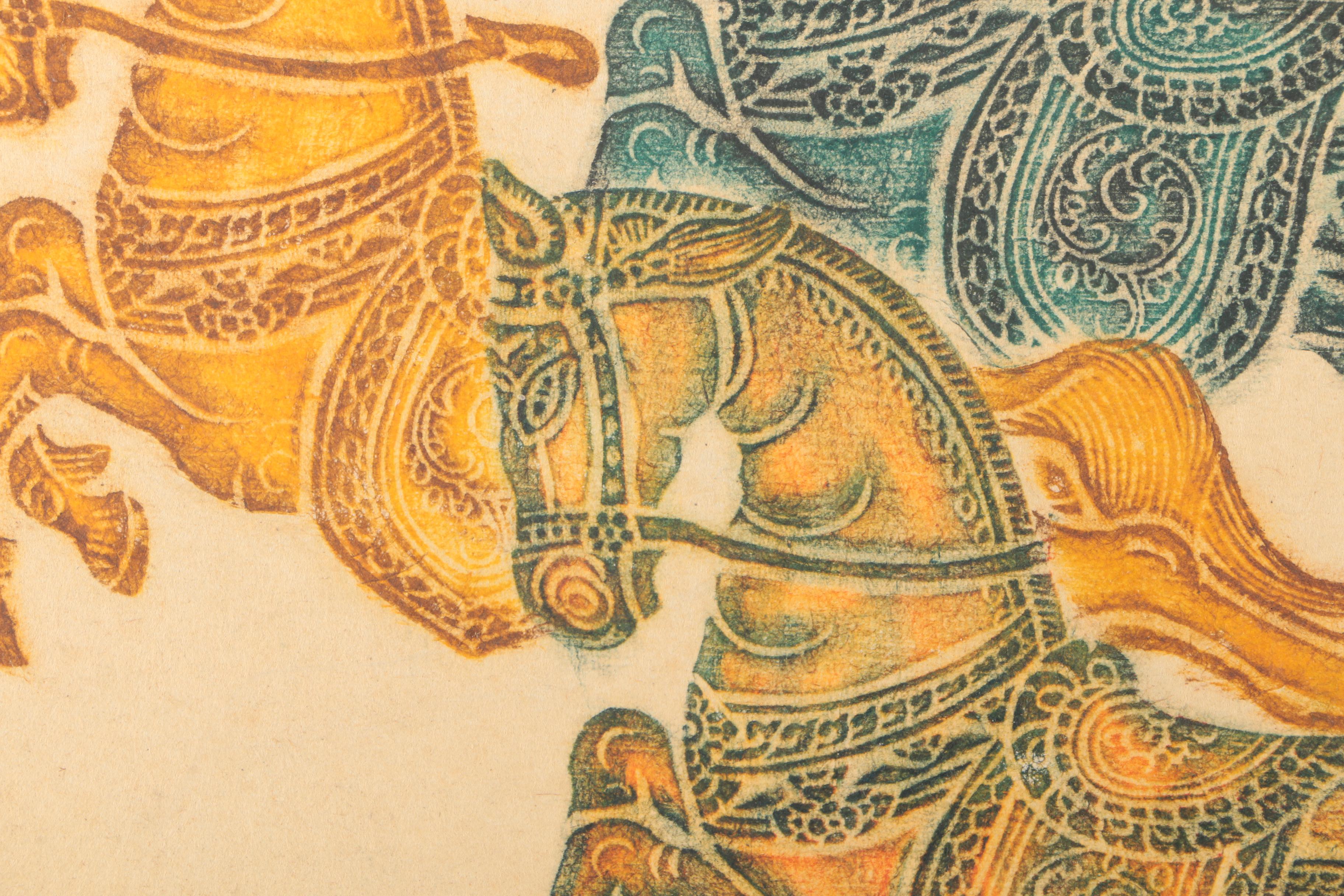 Thai Temple Rubbing on Paper