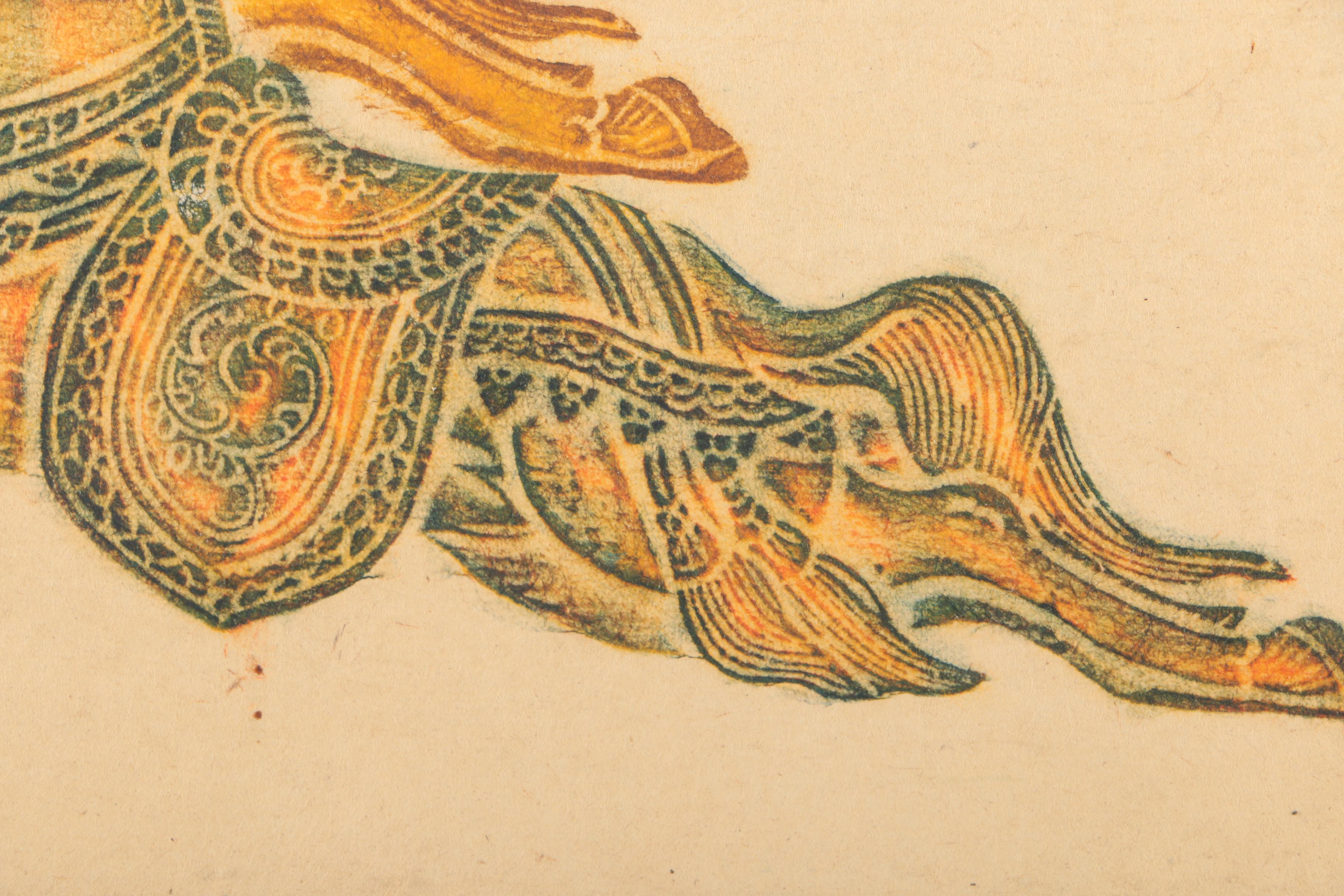 Thai Temple Rubbing on Paper