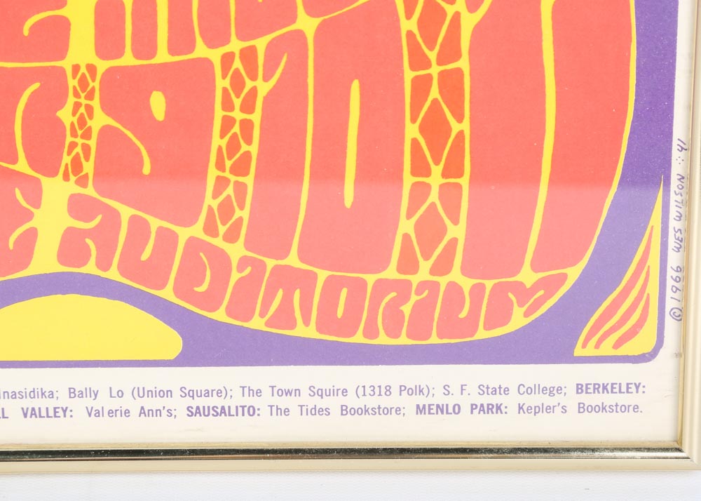 Vintage Grateful Dead Fillmore Concert Poster After Wes Wilson