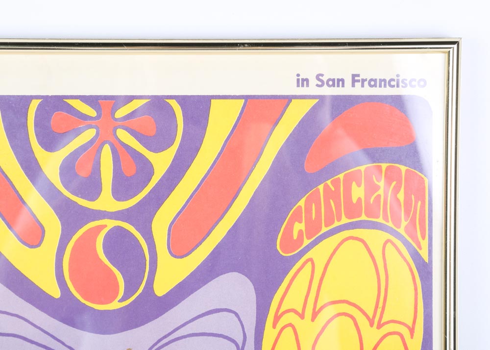 Vintage Grateful Dead Fillmore Concert Poster After Wes Wilson