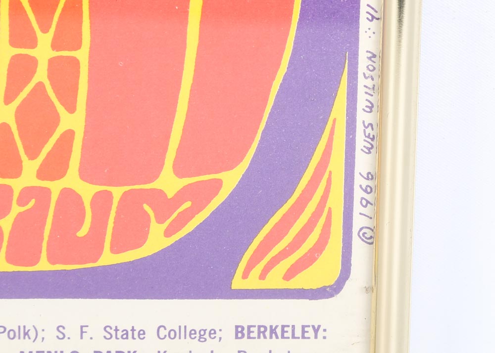 Vintage Grateful Dead Fillmore Concert Poster After Wes Wilson